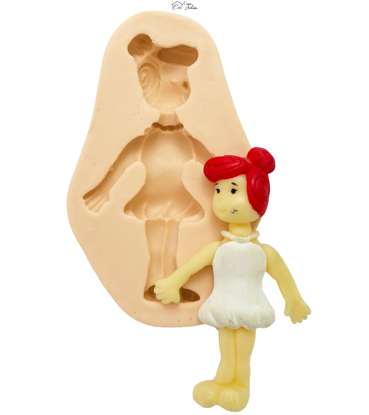 Molde de silicone - Flintstones - Wilma - P45