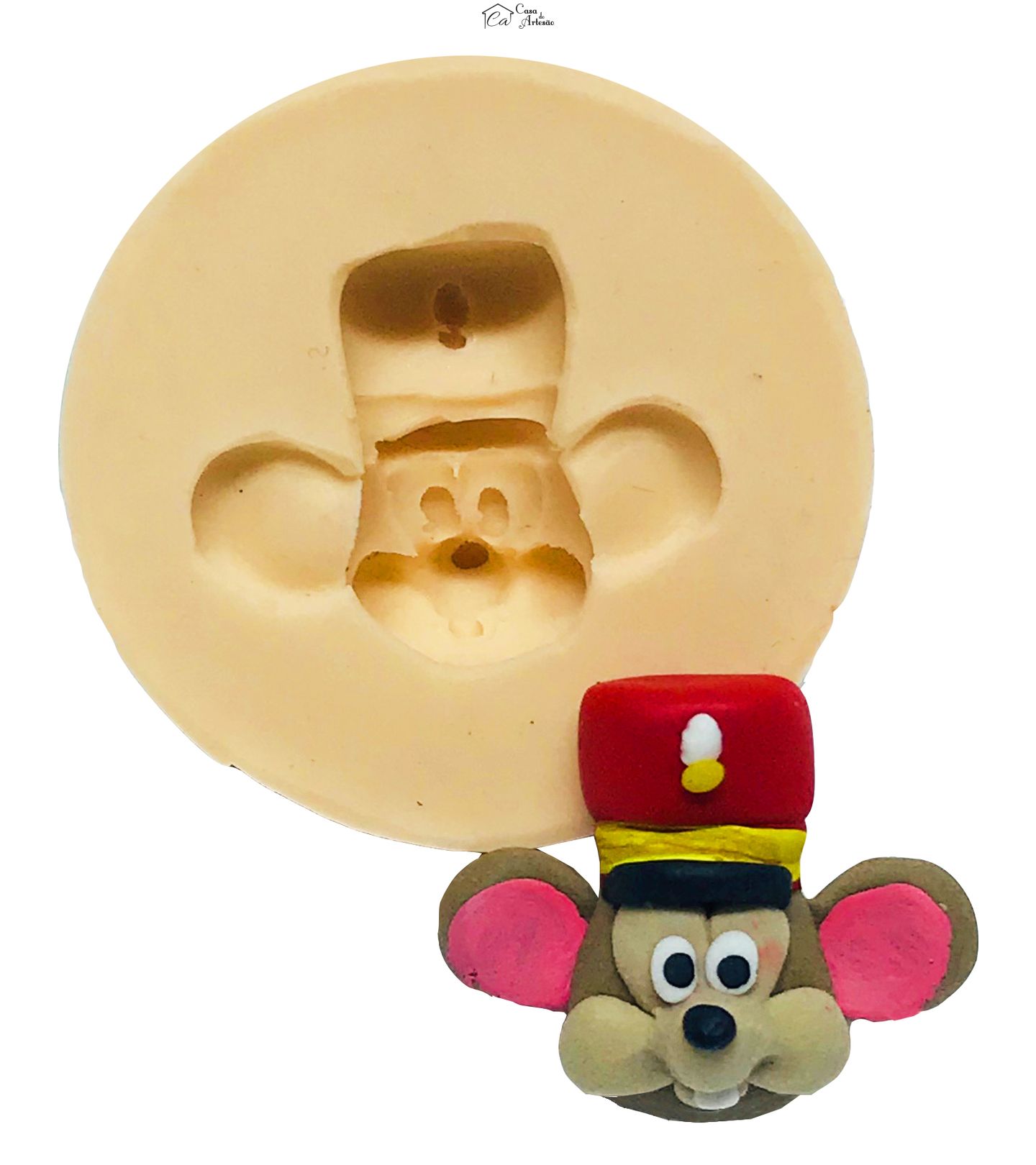 Molde de silicone - Dumbo - Rosto Timothy Mouse - Pequeno - P540