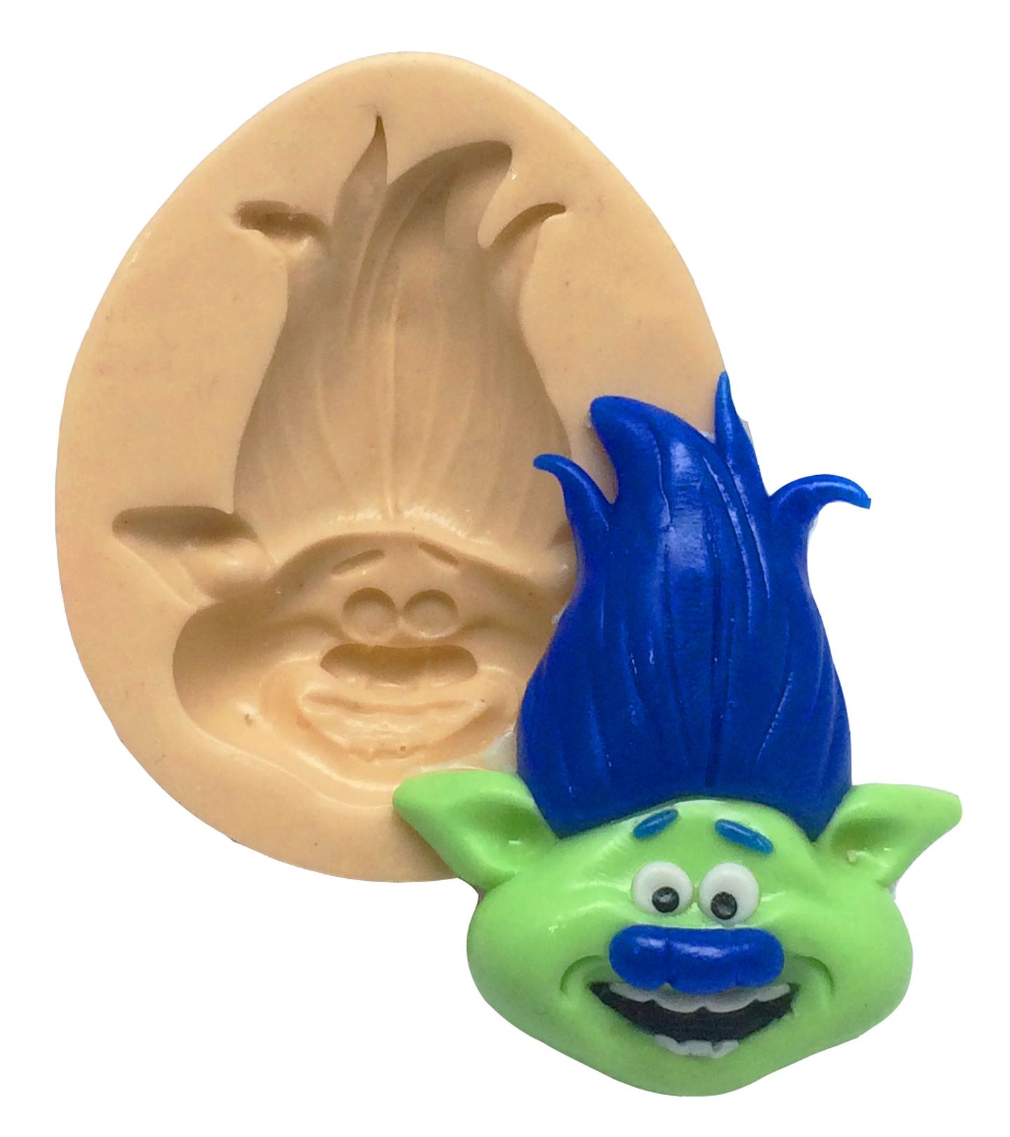 Molde de silicone - Troll - Rosto Creek Medio - P198