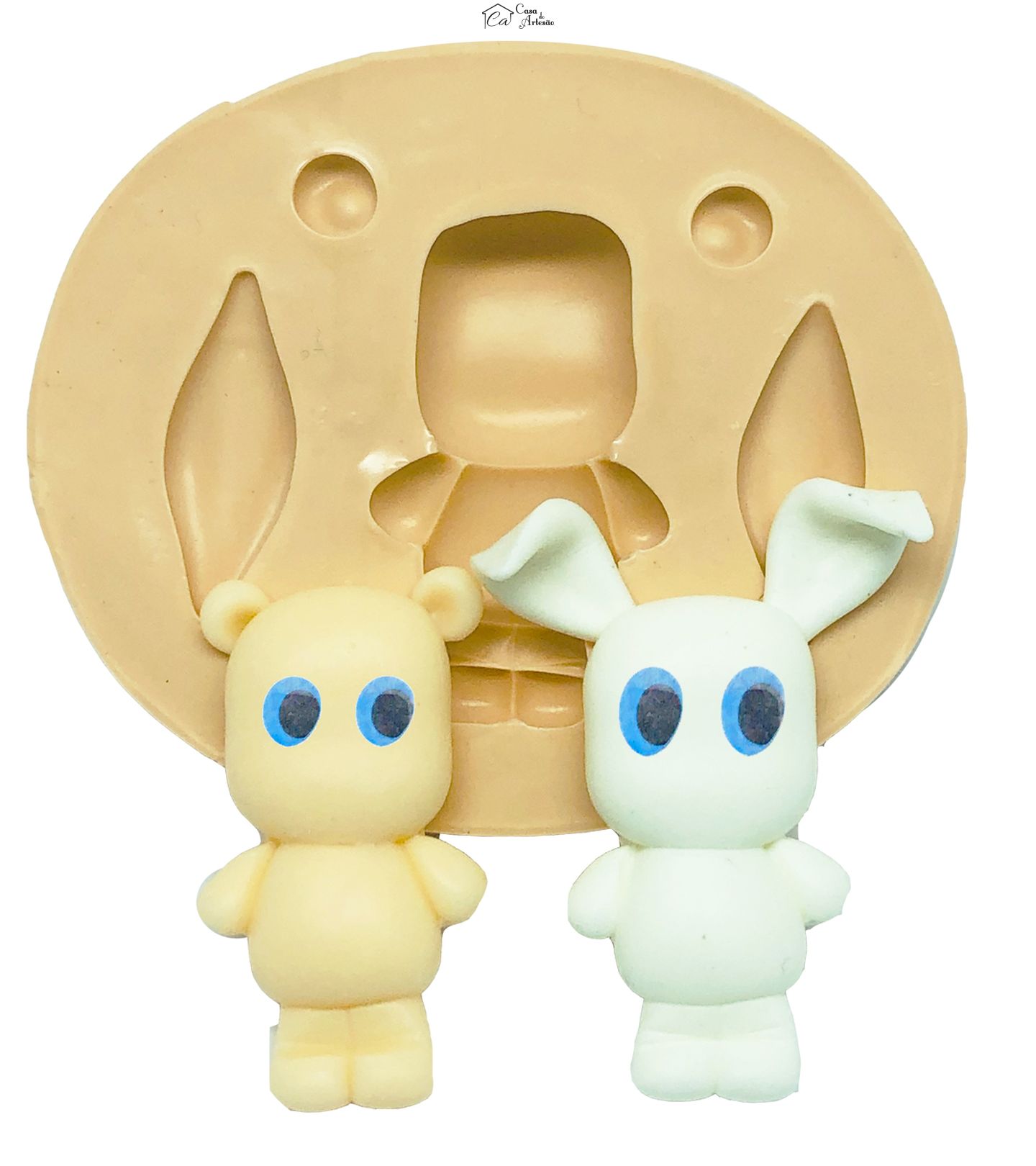 Molde de silicone - Bichinho Fofinho Universal - Mod.03 - Grande - P801