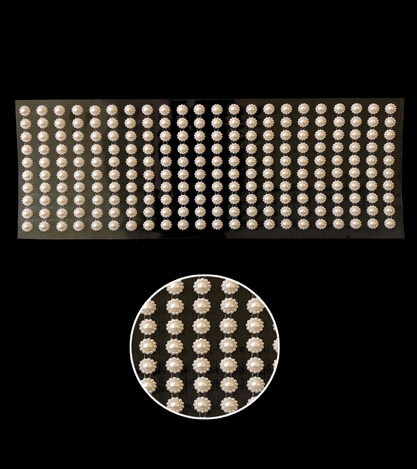 Adesivo - Cartela - 1/2 Perola Flor - 07 mm