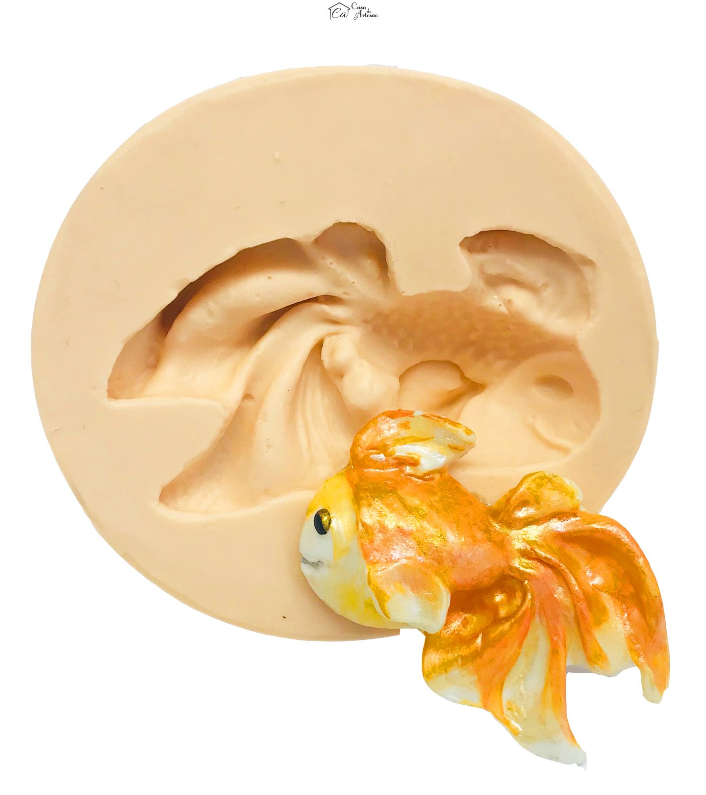 Molde de silicone - Peixe Rabo Comprido