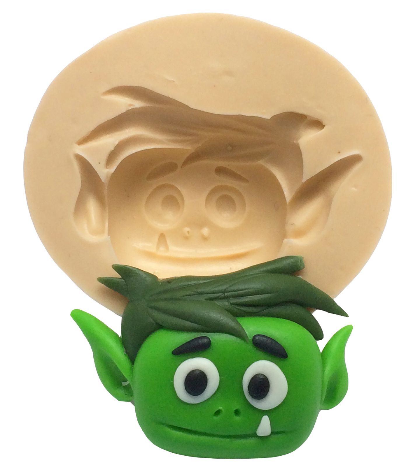 Molde de silicone - Jovens Titãs - Rosto Mutano - P238