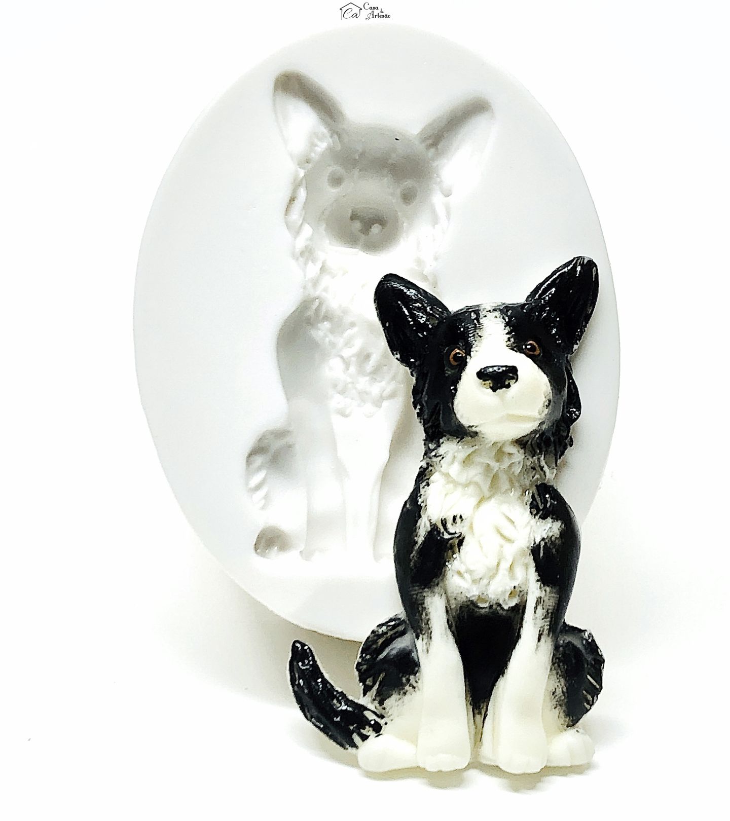 Molde de silicone - Cachorro - Border Collie - Grande - P1048