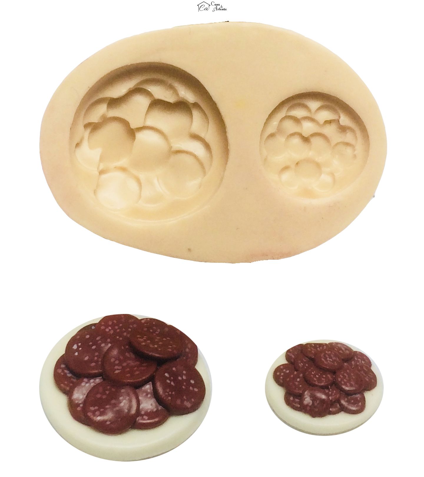 Molde de silicone - Comida de Boteco - Salaminho - 02 tamanhos - P202