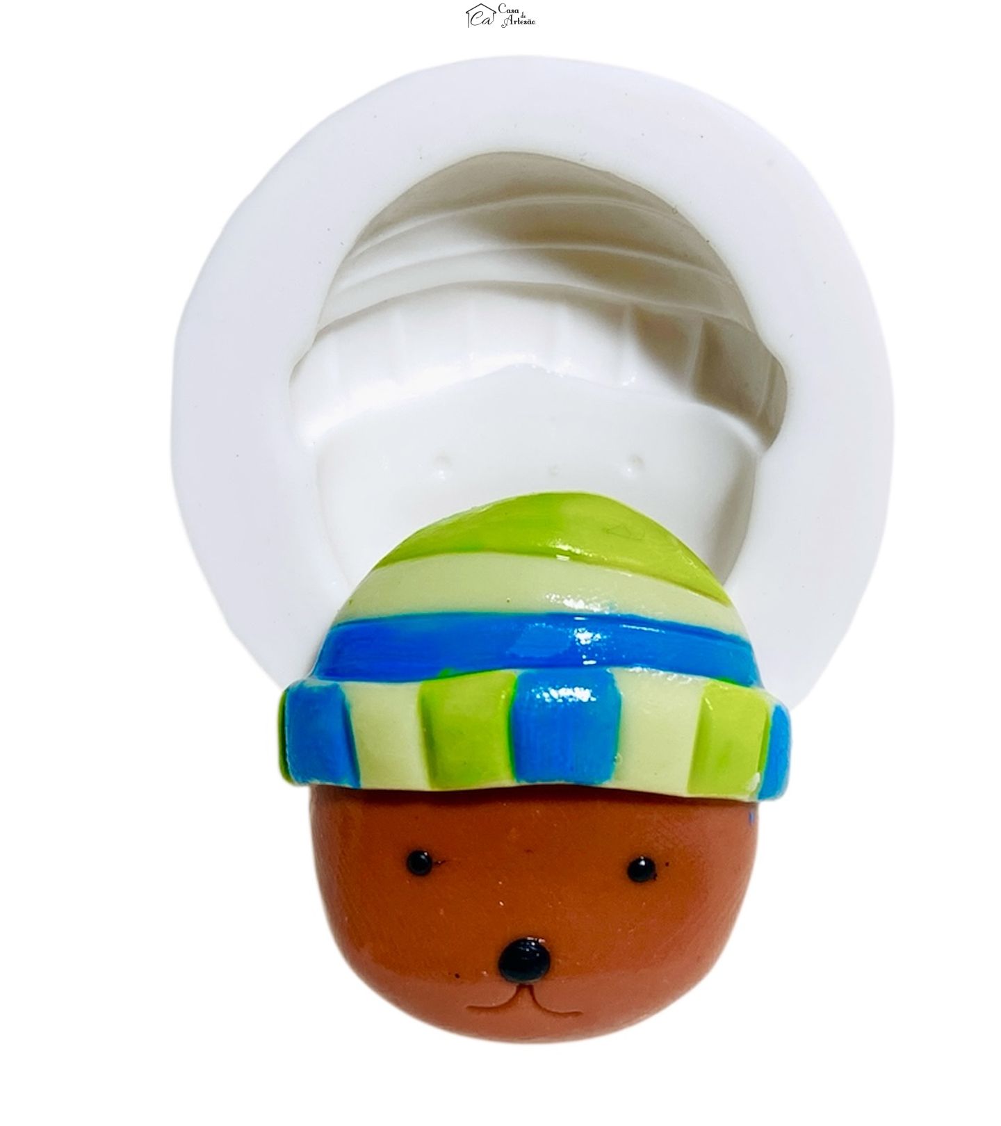 Molde de silicone - Bobbie Goods - Rosto Bean Bag - P1257