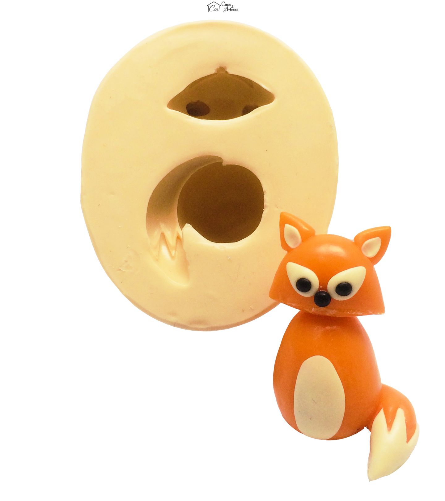 Molde de silicone - Raposa - Grande - P368