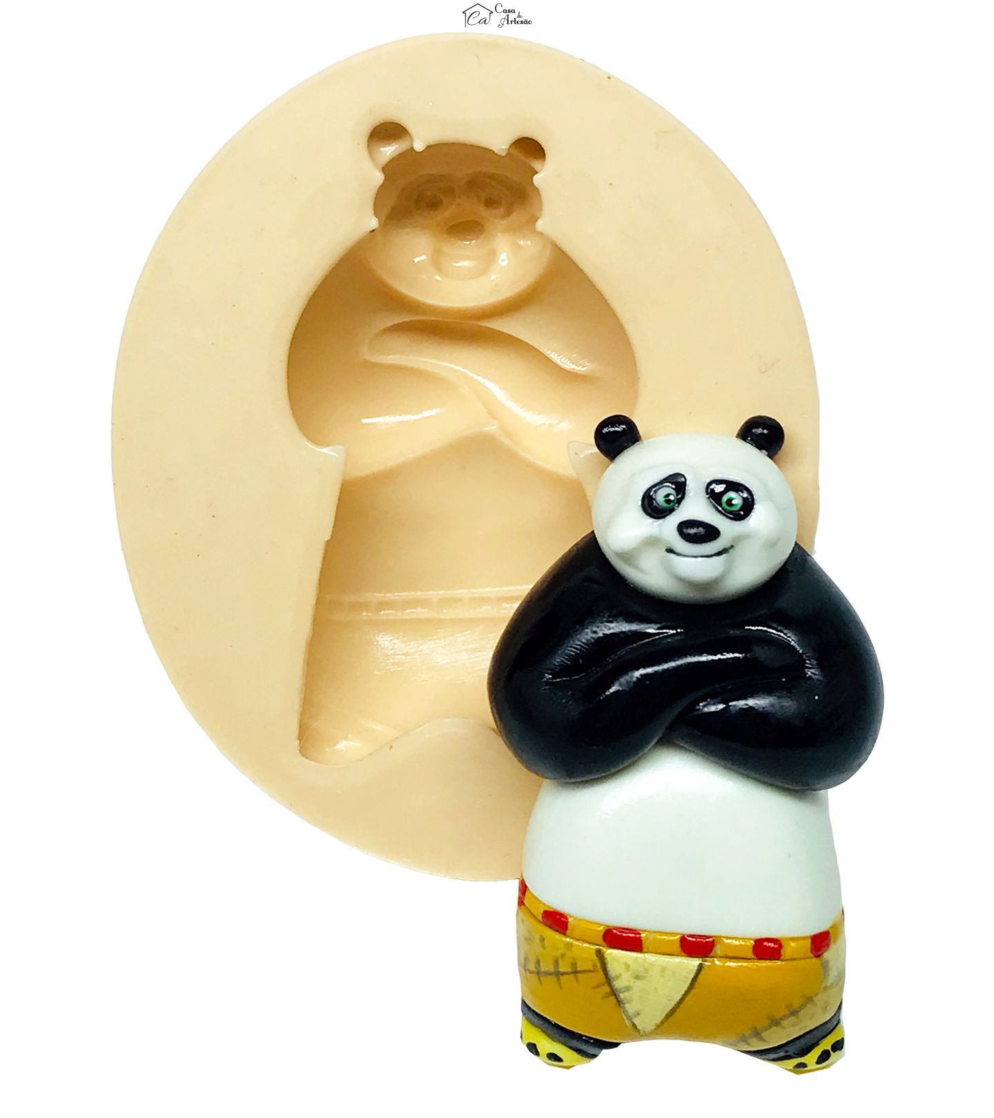 Molde de silicone - Kung Fu Panda - Po - Medio - P627