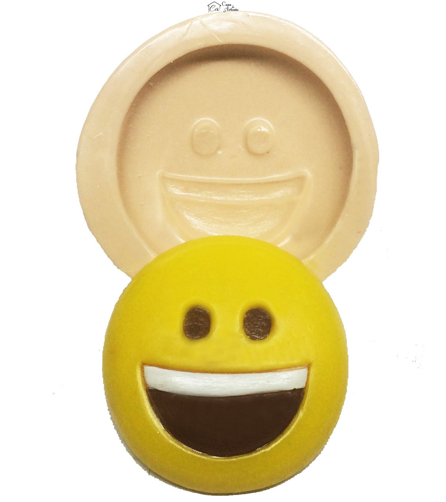Molde de silicone - Emoticon - Feliz - P258