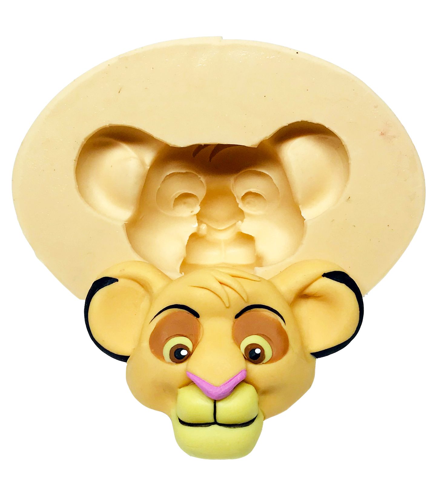 Molde de silicone - Rei Leão - Rosto Simba - Grande - P627