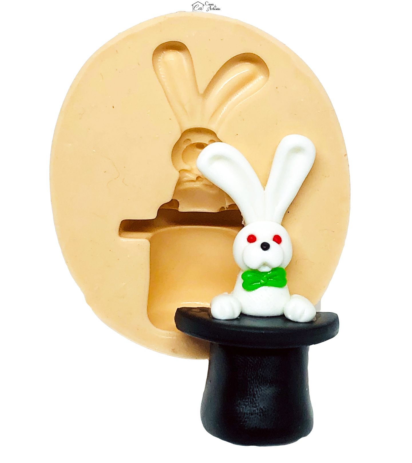 Molde de silicone - Circo - Coelho na Cartola - Medio - P663