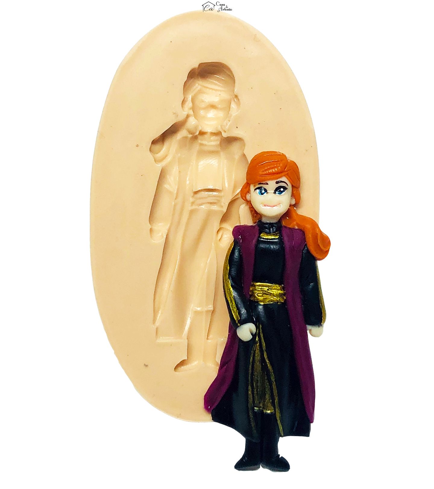 Molde de silicone - Frozen II - Anna - Grande - P726