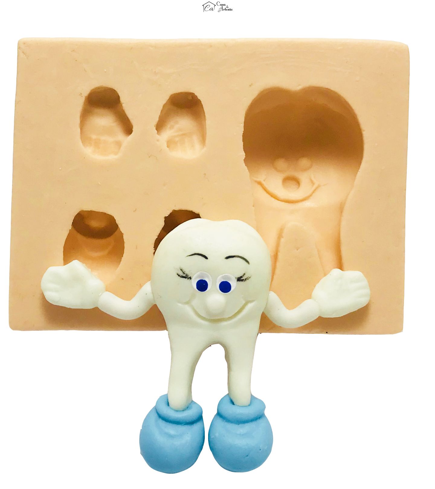 Molde de silicone - Dente  - P15