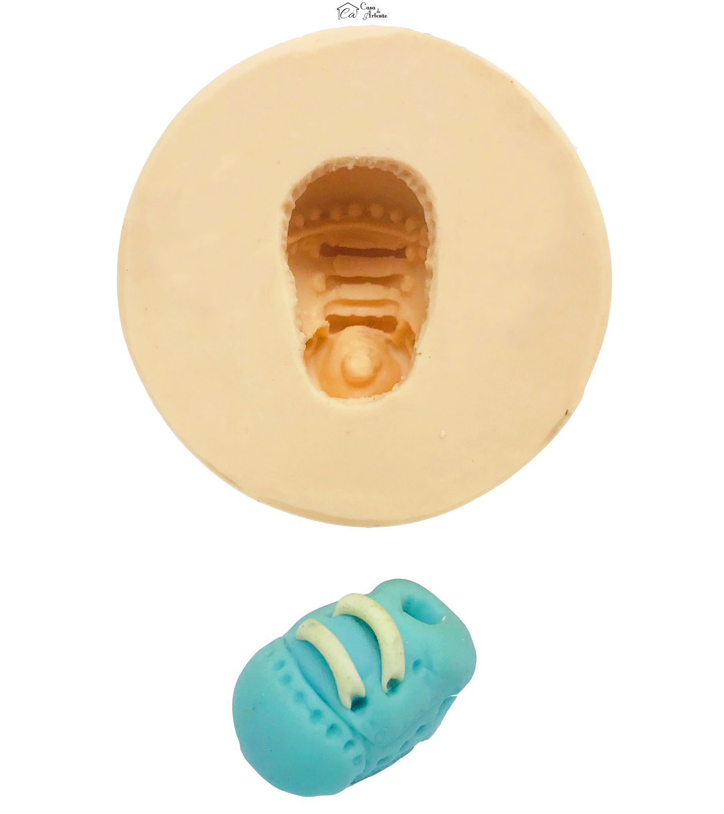 Molde de silicone - Tenis Fino c/ Cadarço Grande