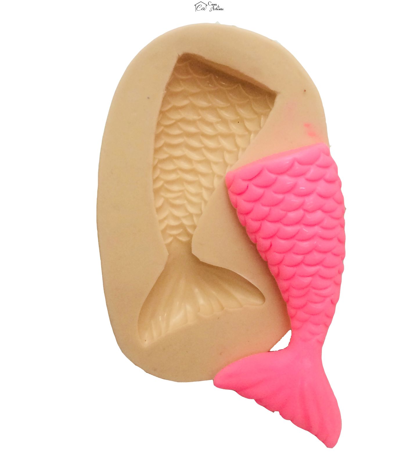 Molde de silicone - Sereia - Cauda - Mod.04 - Media - P385
