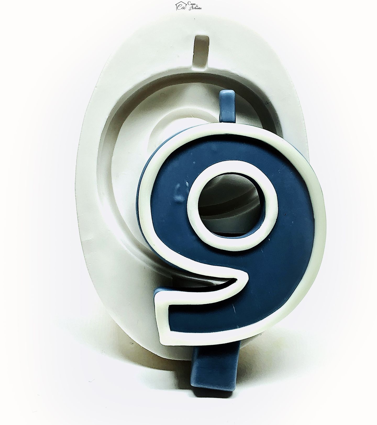 Molde de silicone - Numero 9 - Para Vela - P977