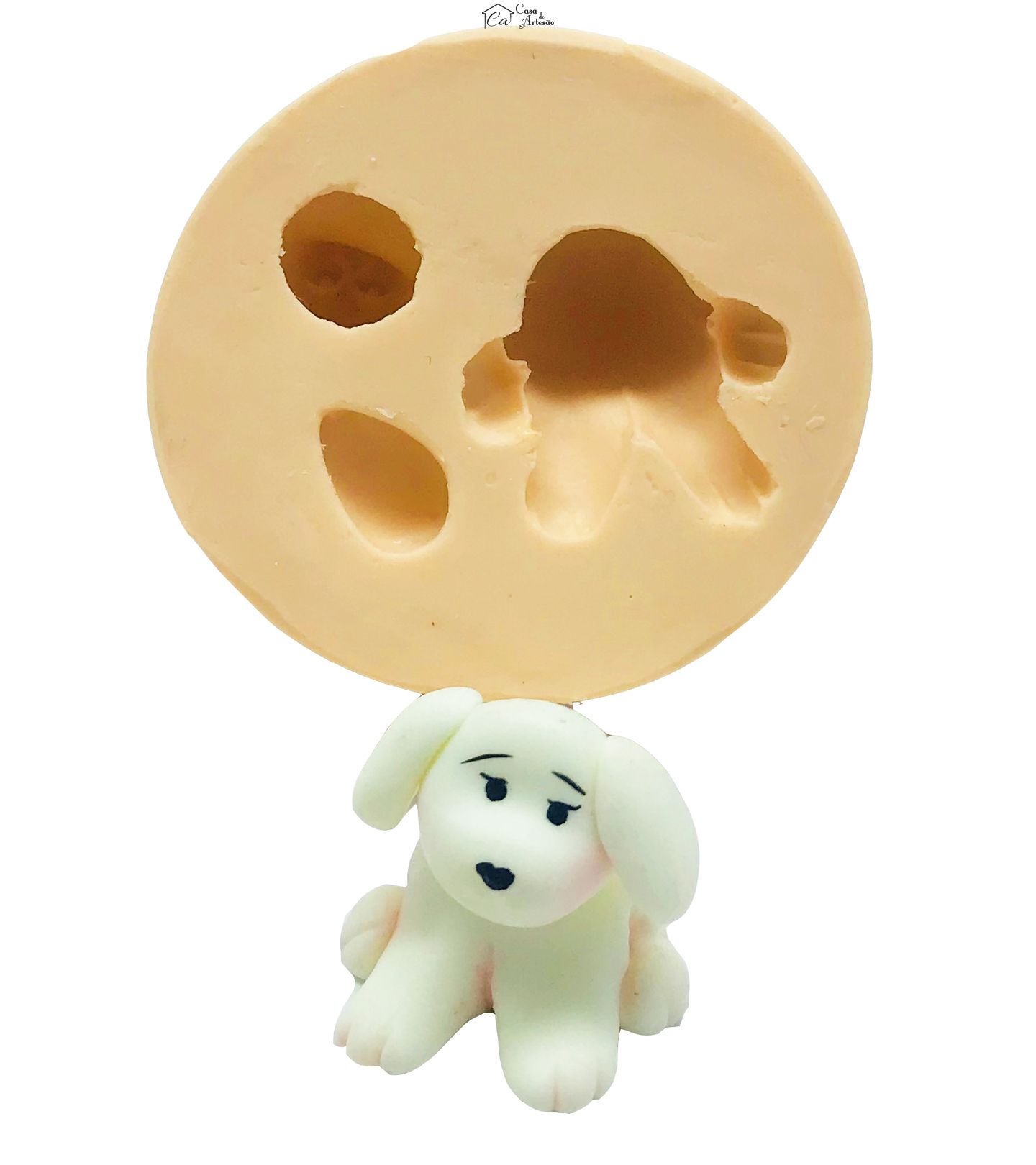 Molde de silicone - Cachorro Poodle Pequeno