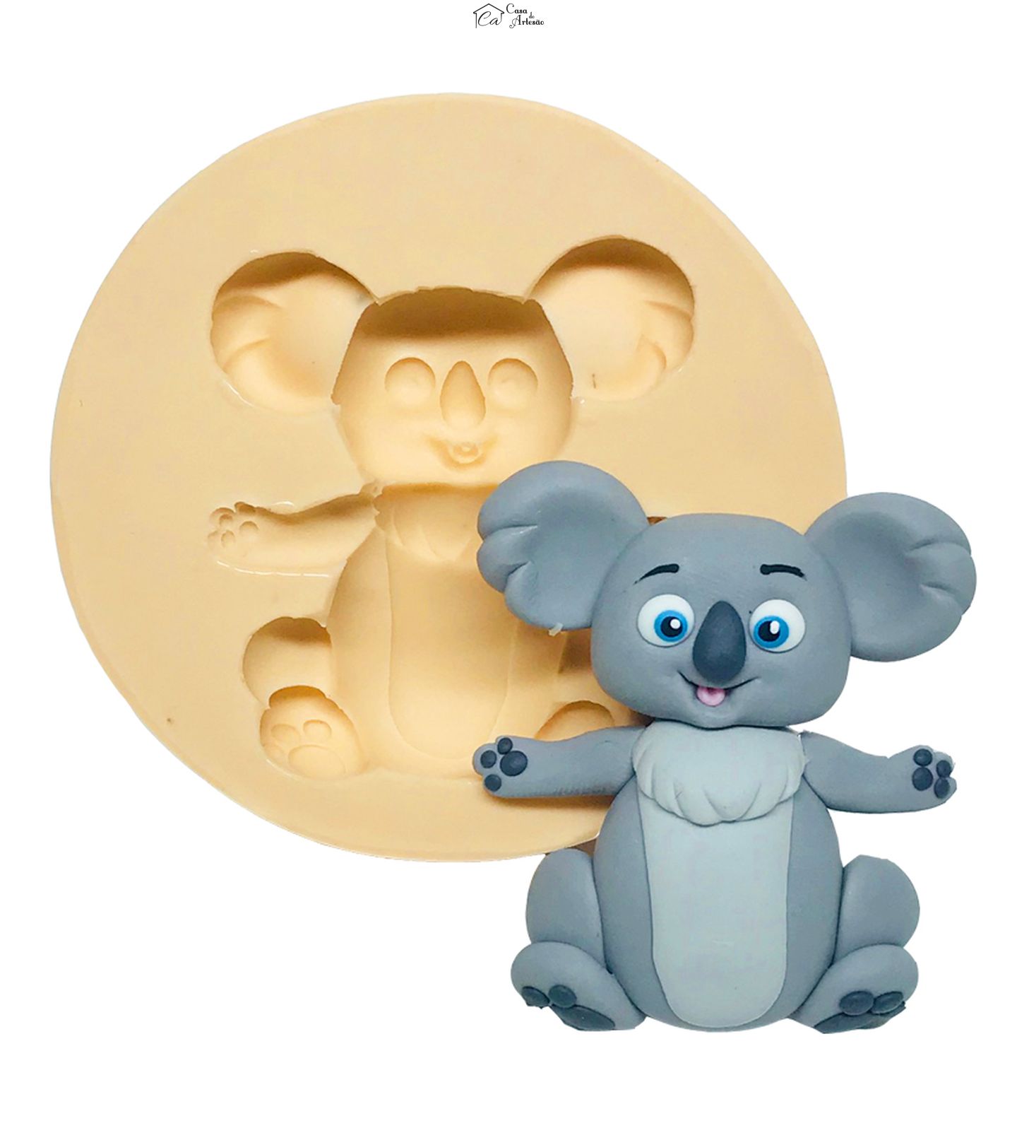 Molde de silicone - Coala - Grande - P548