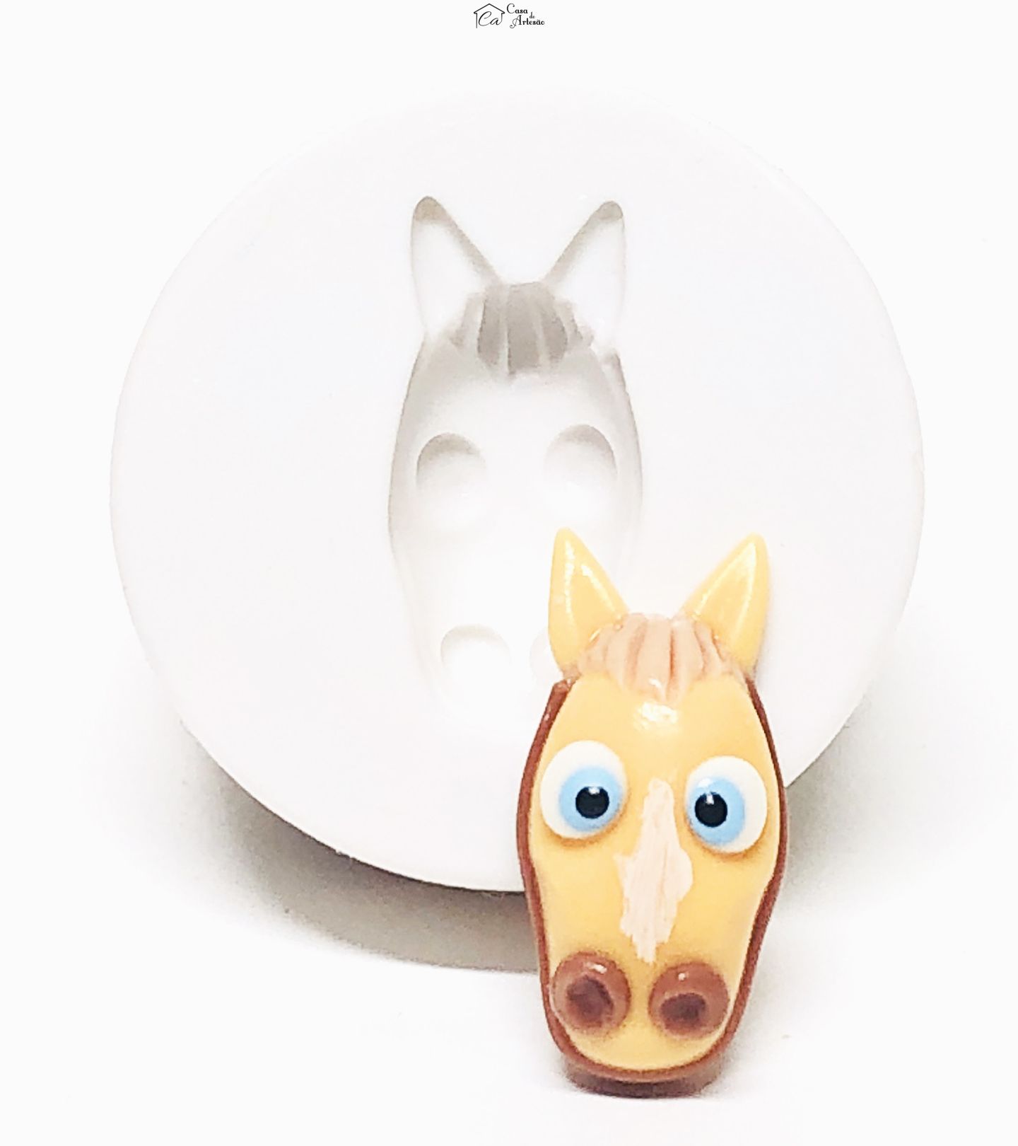 Molde de silicone - A Fazenda do Zenon - Rosto Bretão - Pequeno - P1066