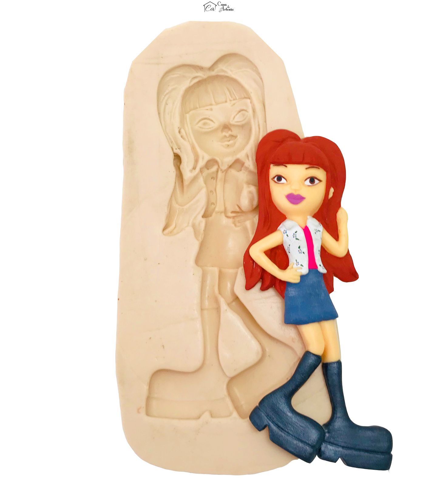 Molde de silicone - Menina Teen