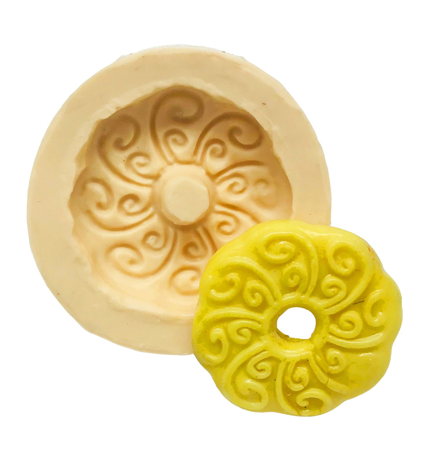 Molde de silicone - Rosca Redonda com Enfeite