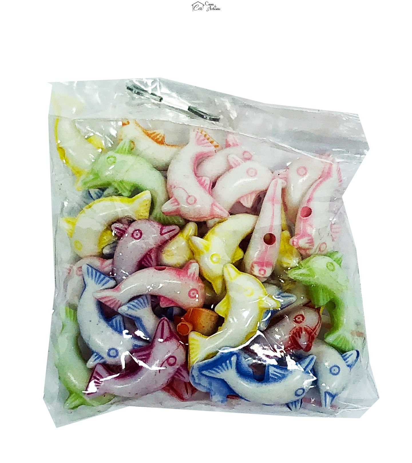 Missanga - Pingente - Multi Cores - Dedal