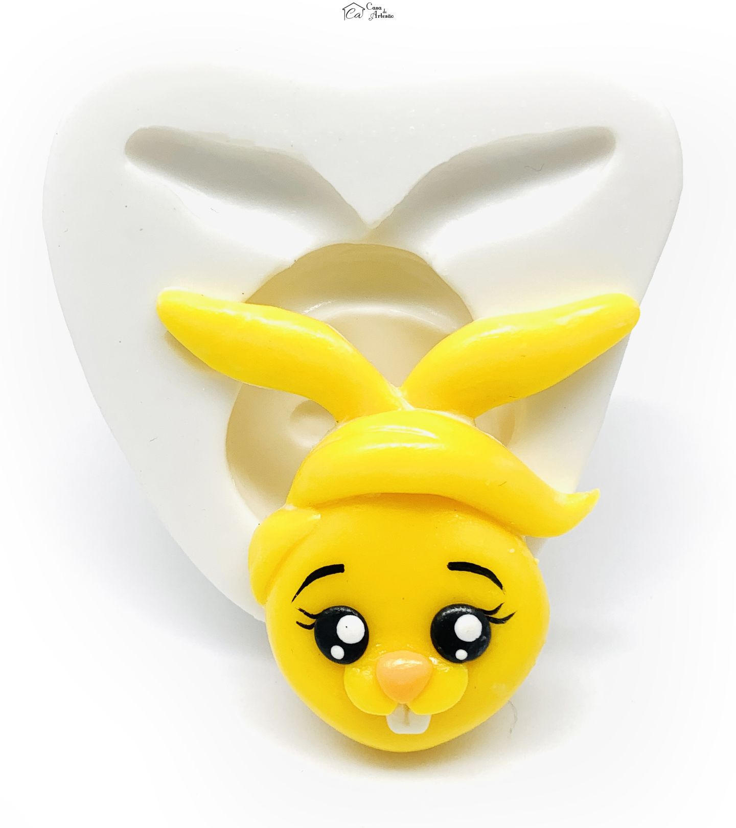 Molde de silicone - Palhaço Plim Plim - Rosto Acuarella - Medio - P1216