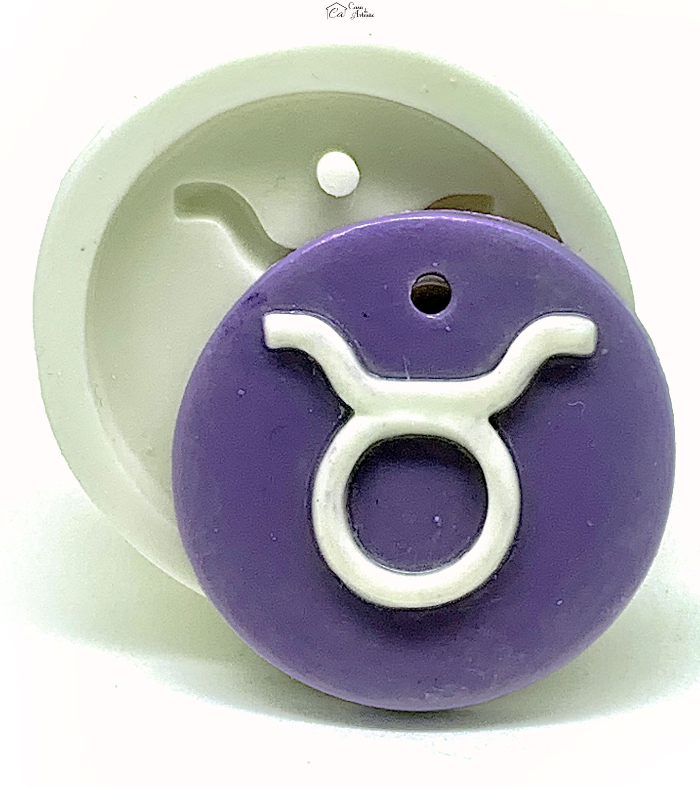 Molde de silicone - Horoscopo - Pingente - Touro - Grande - P1143