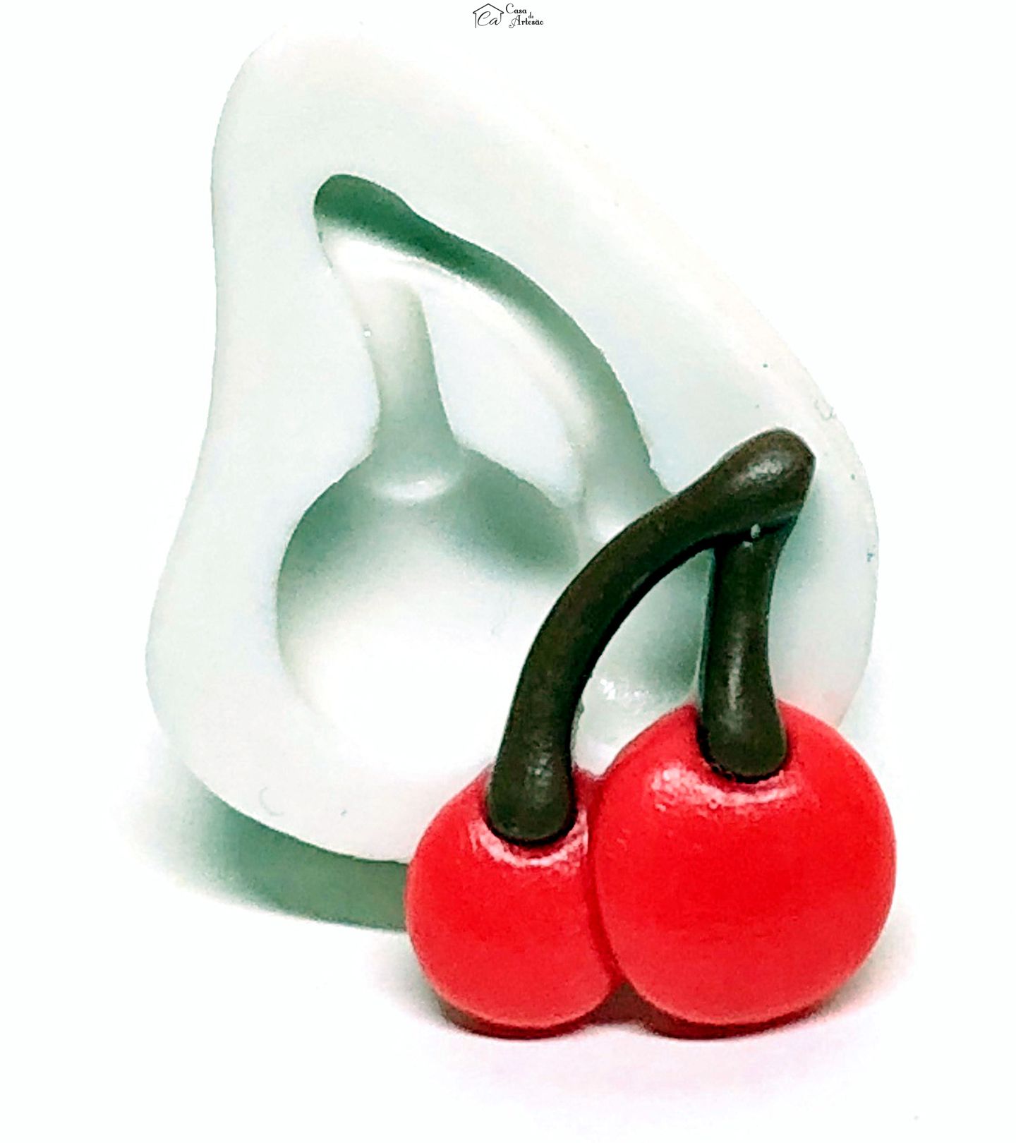 Molde de silicone - Pac Man - Cereja - Media - P1081