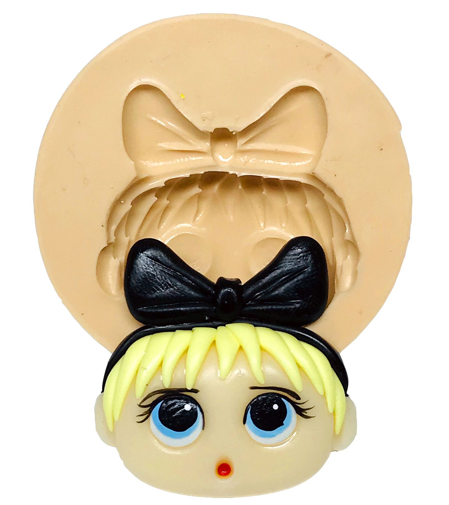 Molde de silicone - Boneca Lol - Rosto Curious Q.T. - Grande - P626