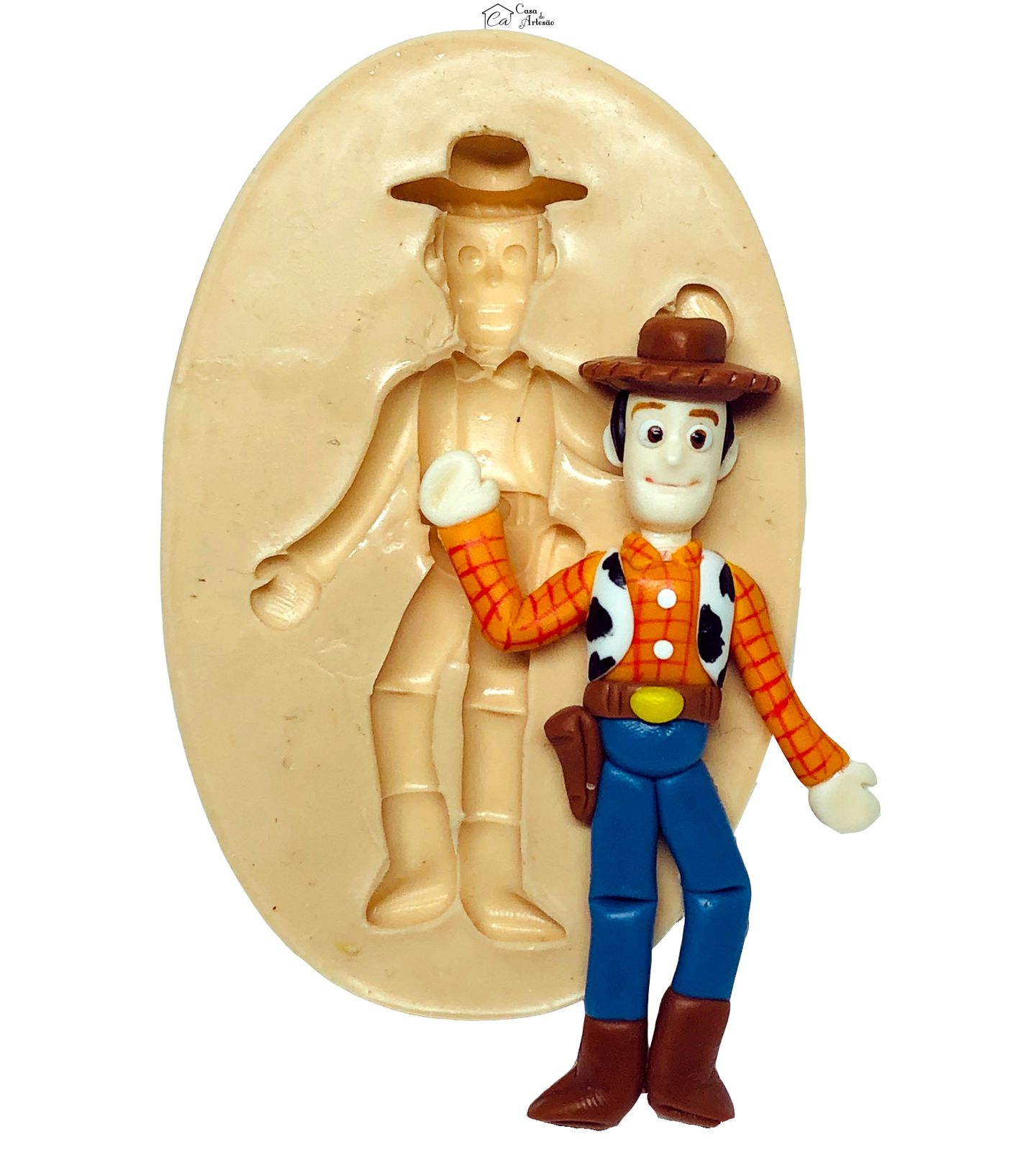 Molde de silicone - Toy Story - Woody - Grande - P663