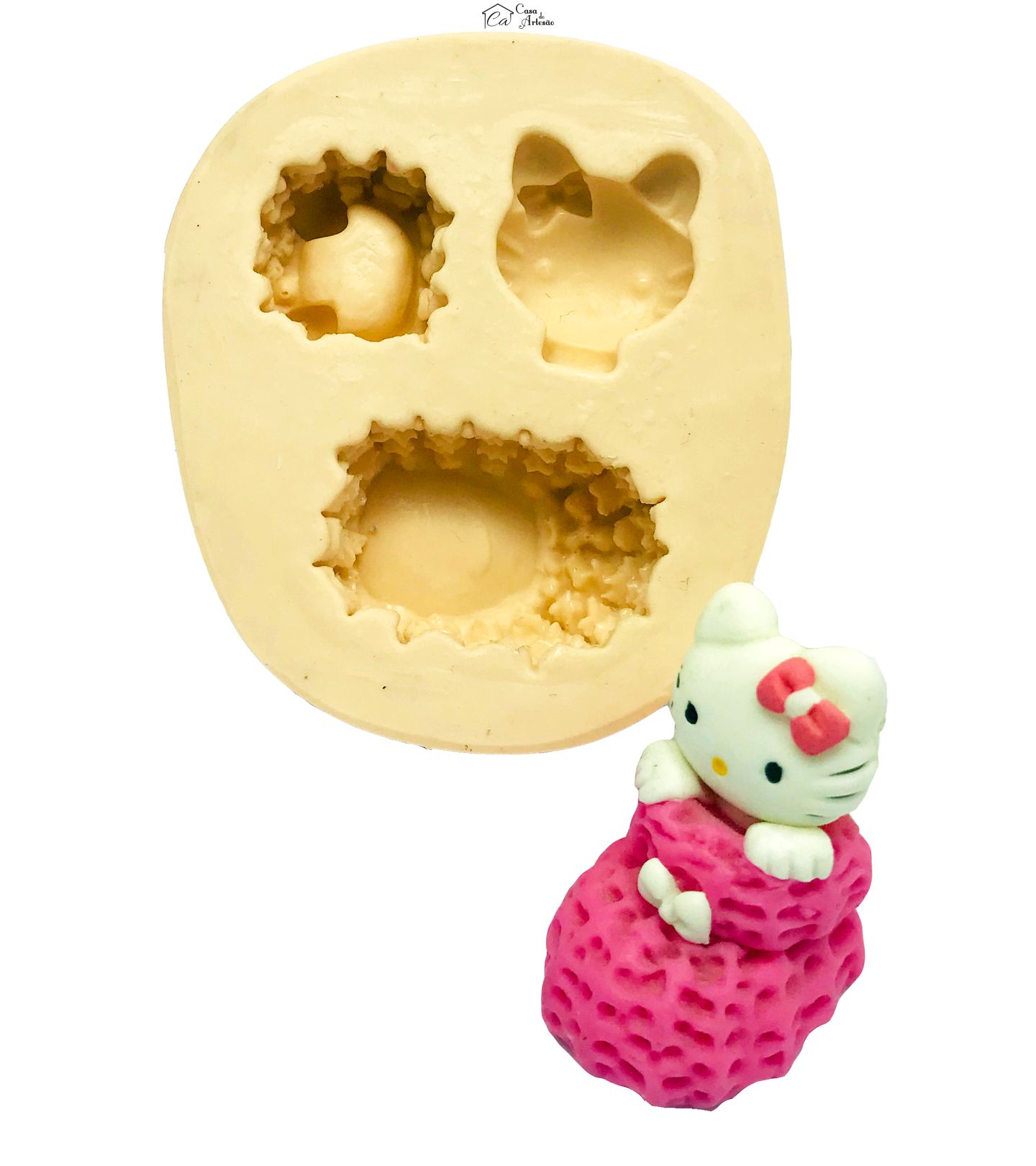 Molde de silicone - Hello Kitty no Sapato