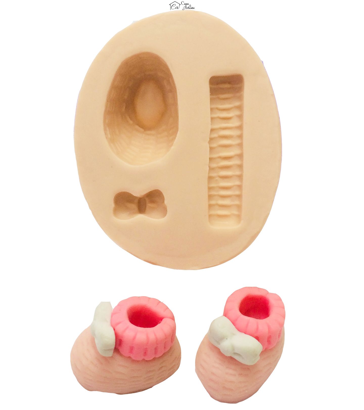 Molde de silicone - Sapato de Bebe - Mod.04