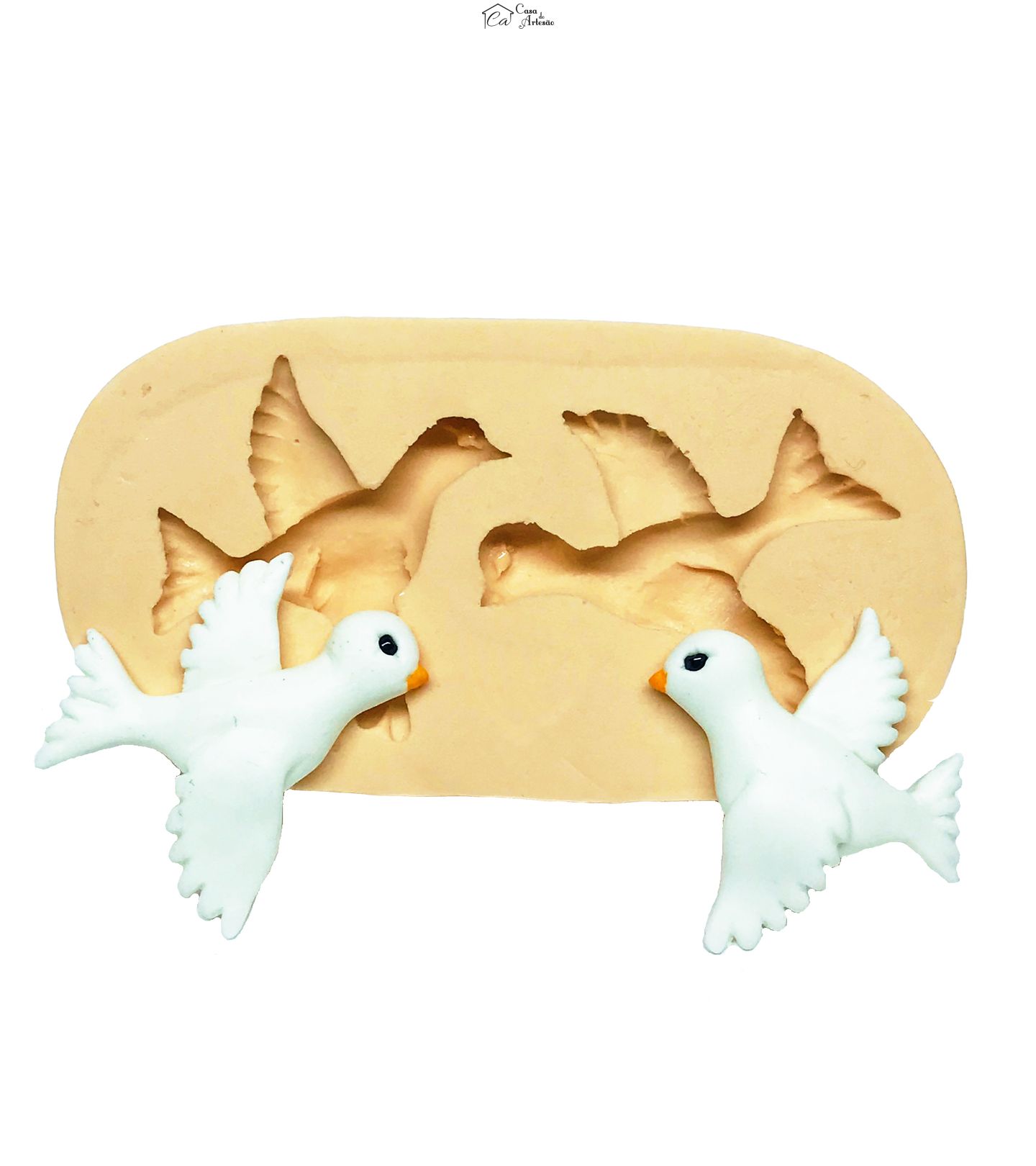 Molde de silicone - Pombinhos - P81