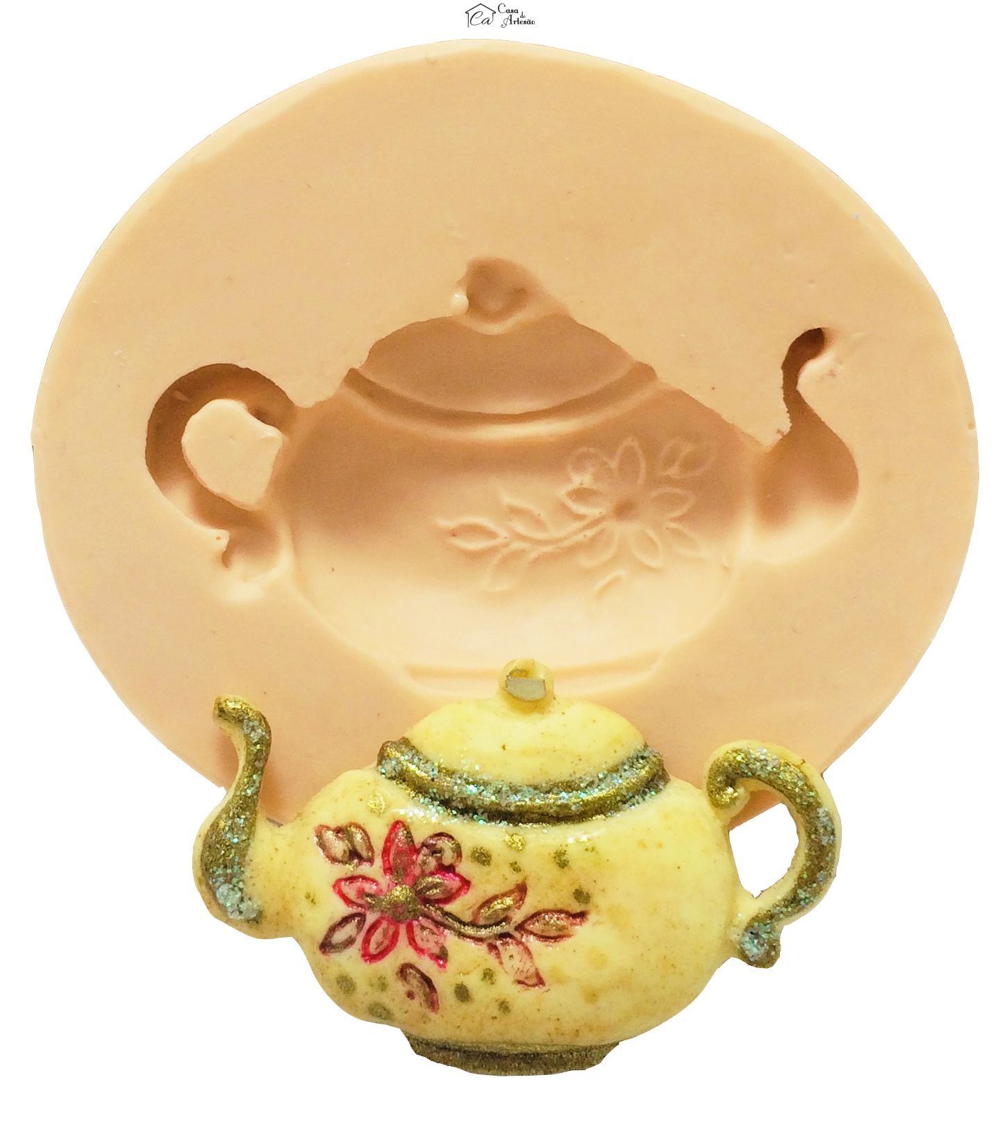 Molde de silicone - Chaleira