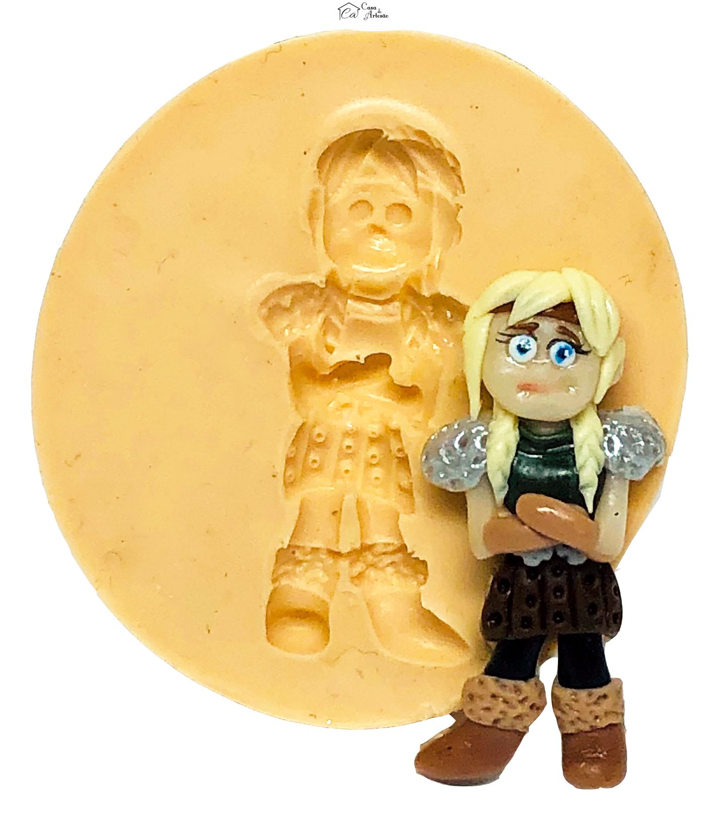 Molde de silicone - Como Treinar seu Dragão - Astrid - Pequena - P641