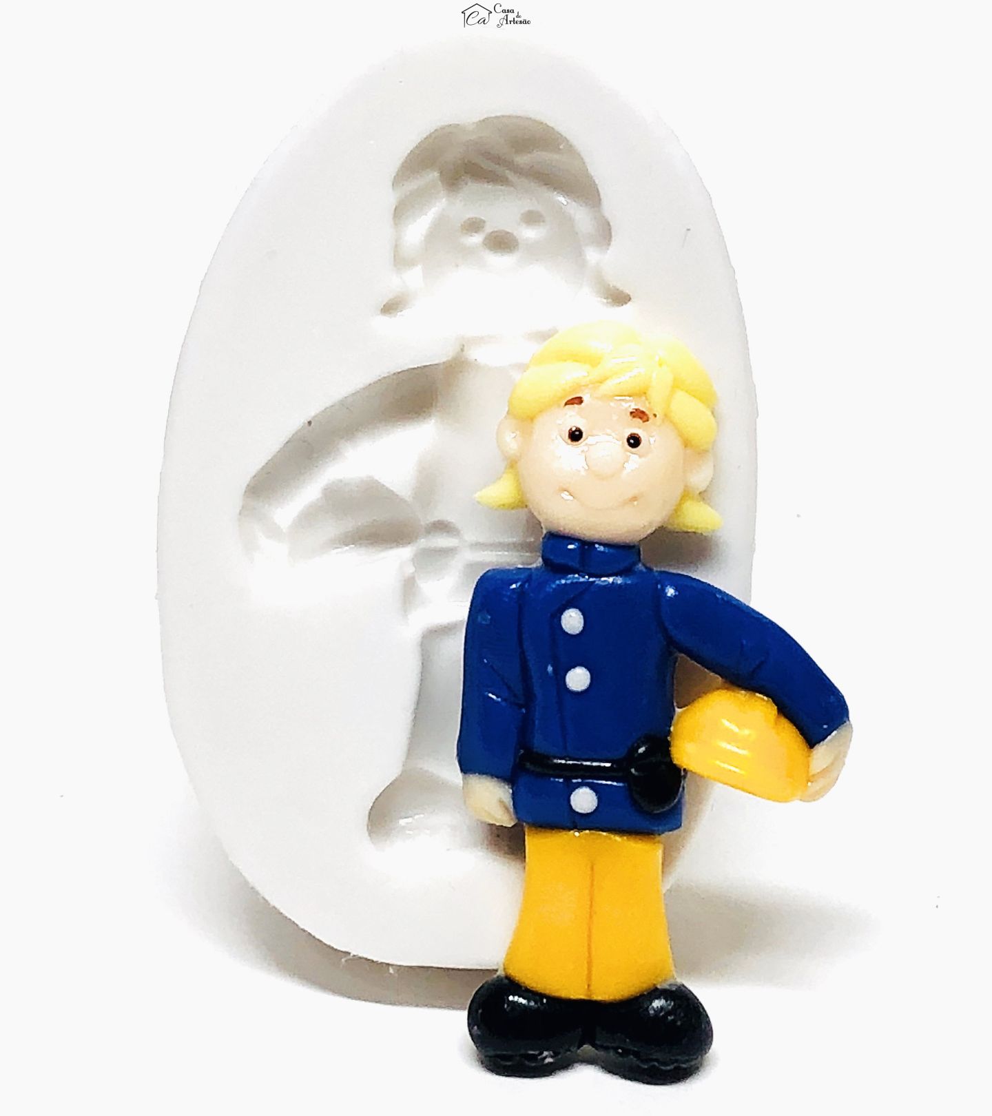 Molde de silicone - Bombeiro Sam - Penny - Media - P1065