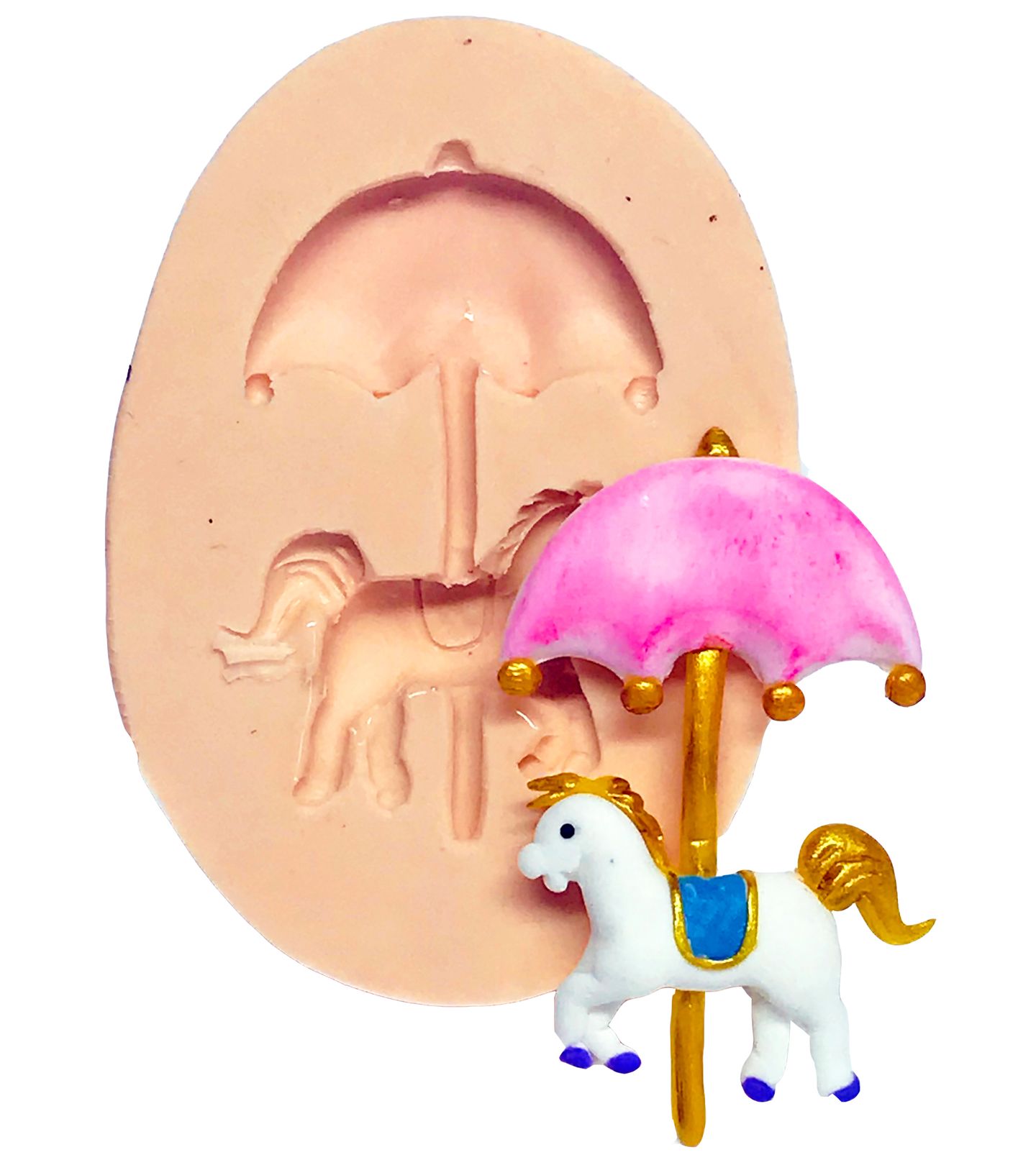 Molde de silicone - Carrossel - Mod.02 - Pequeno - P533