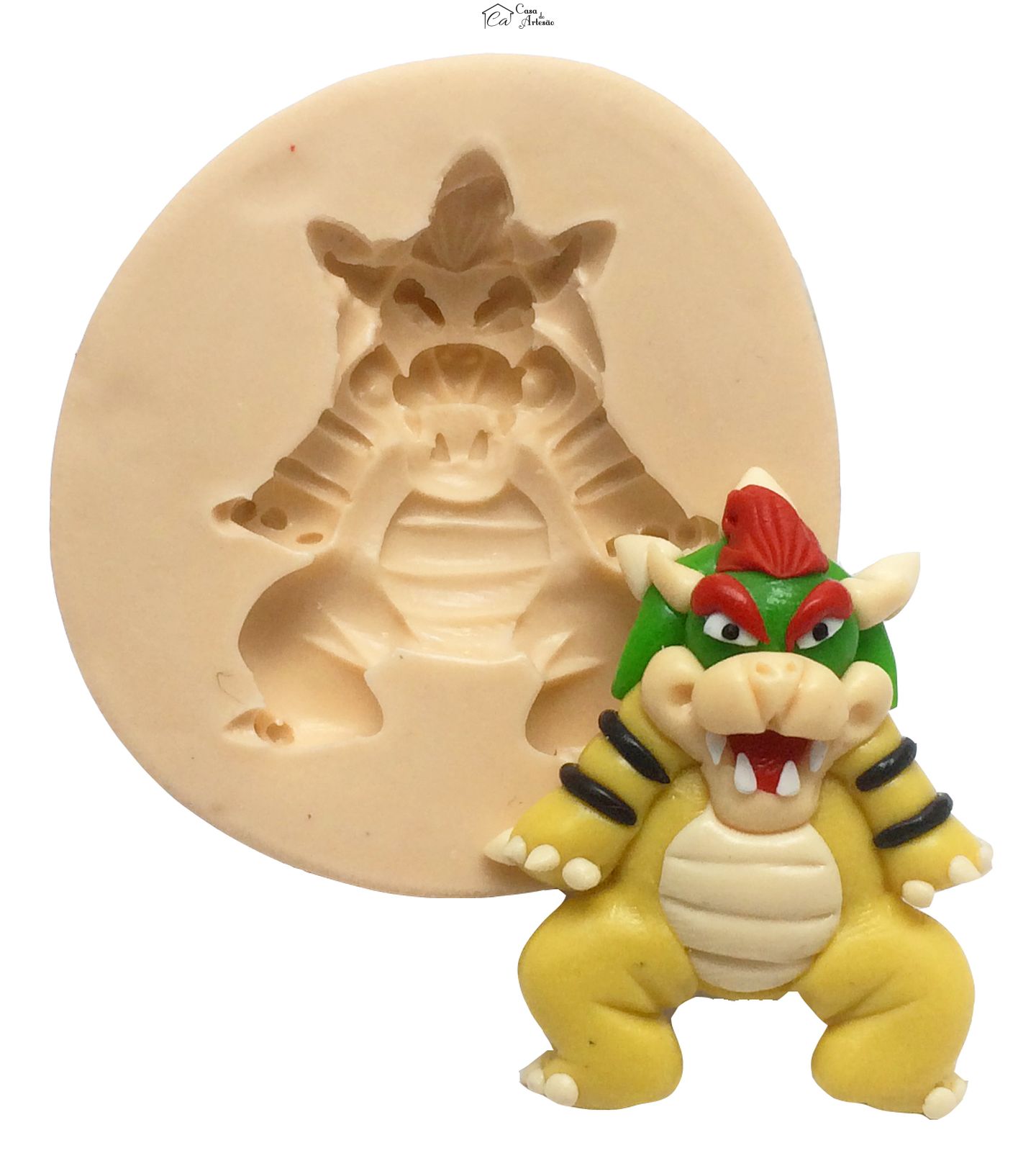 Molde de silicone - Super Mario Bros. - Bowser PP - P290