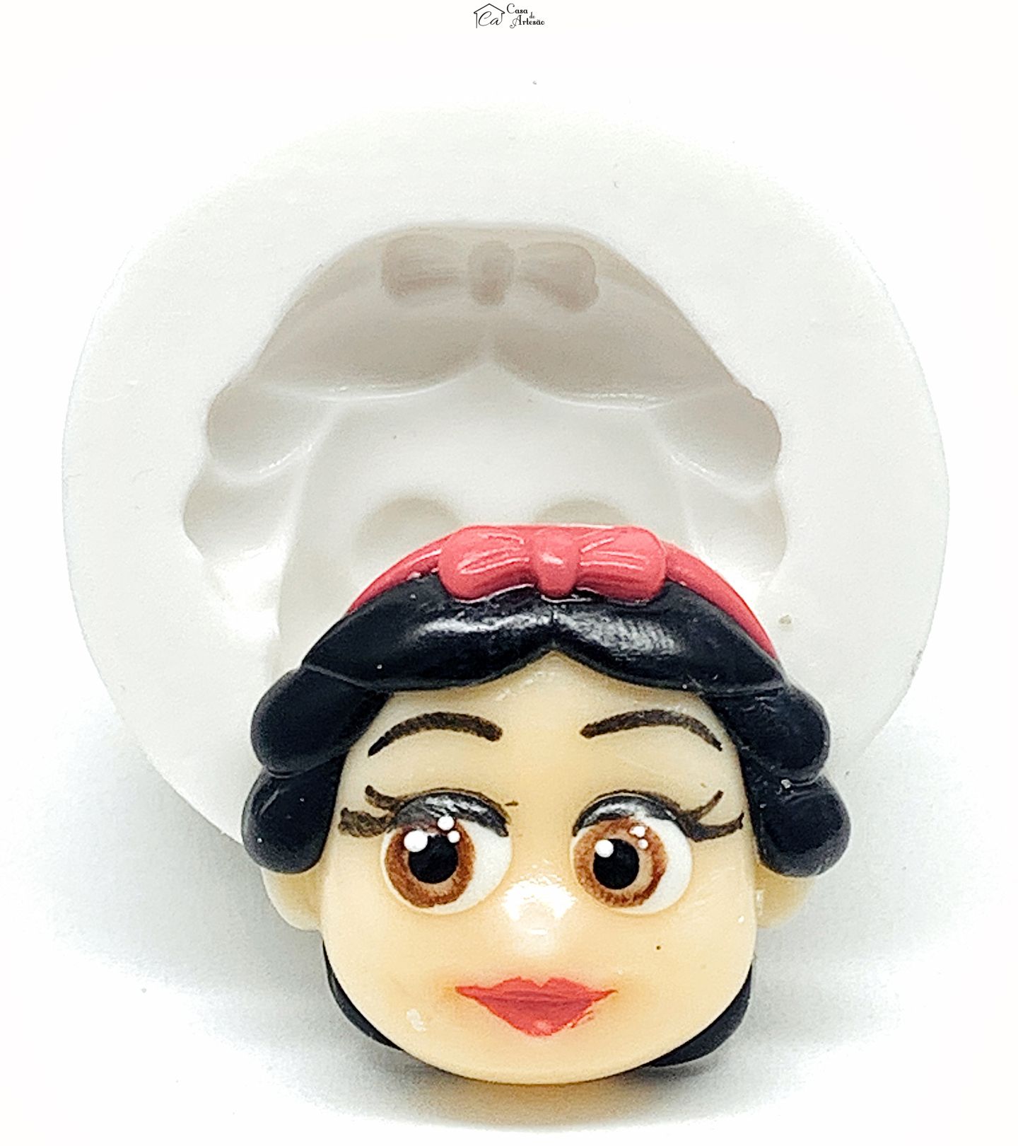 Molde de silicone - Princesas Disney - Rosto Branca de Neve - Medio - P1147