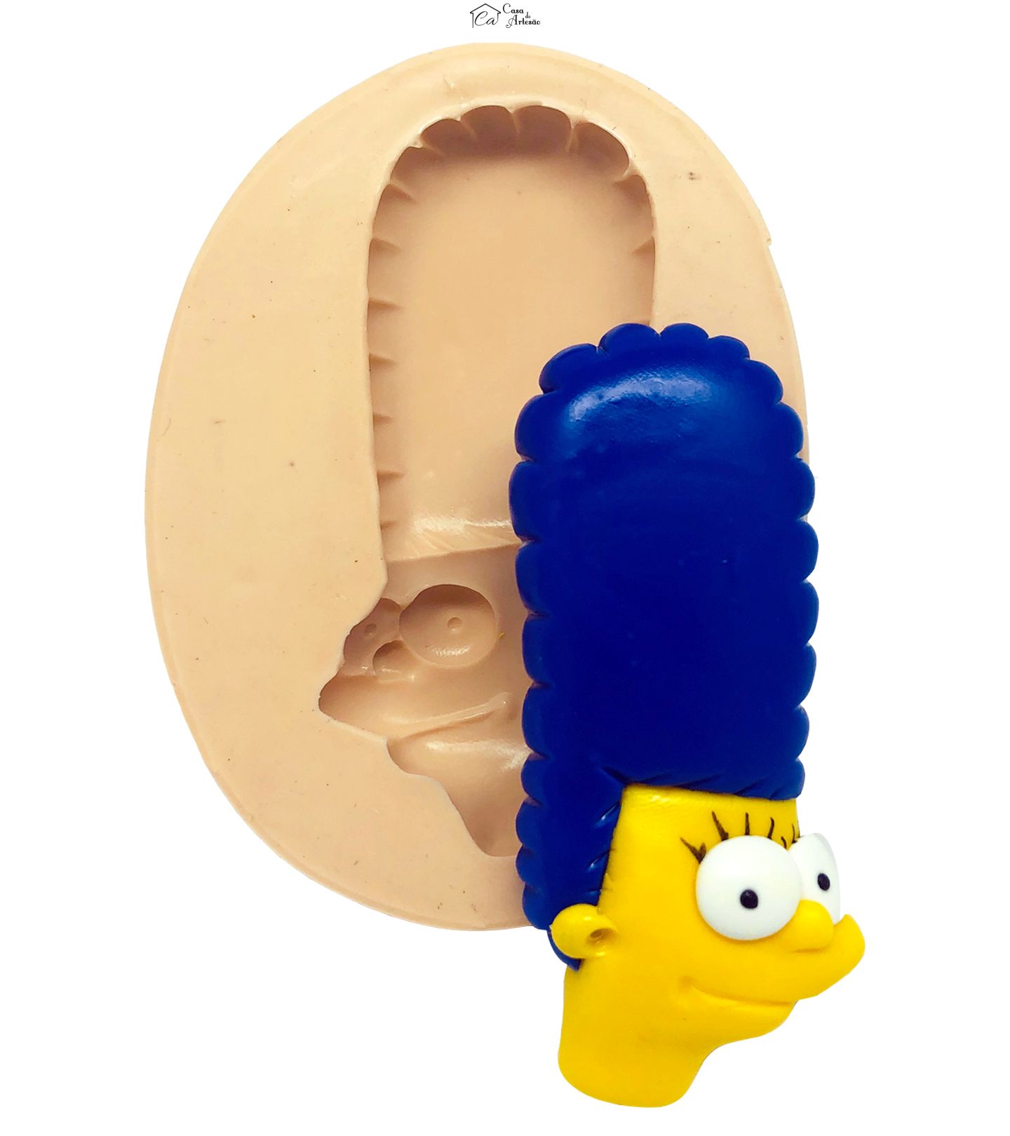 Molde de silicone - Simpsons - Rosto Marge - Grande - P822