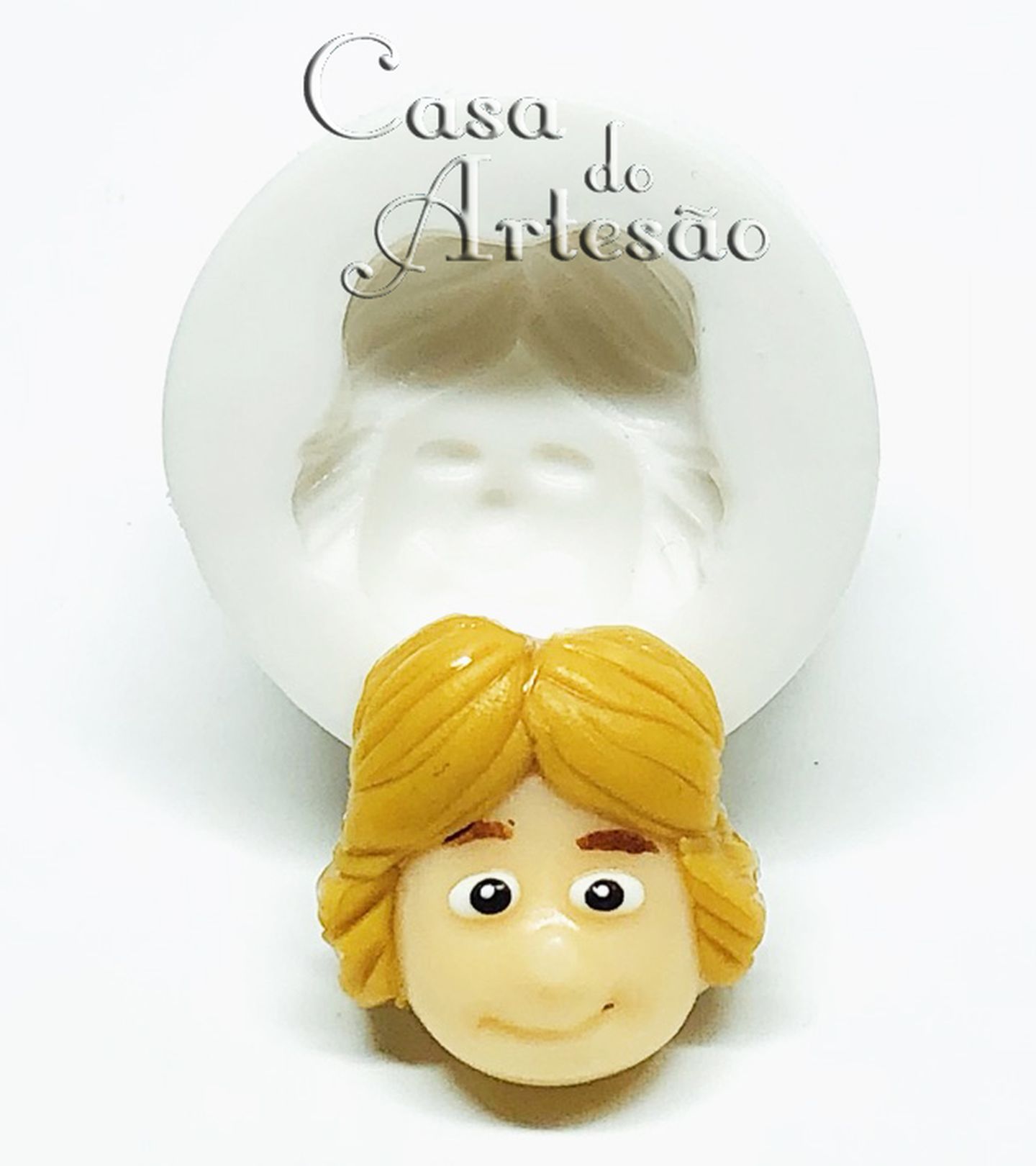 Molde de silicone - Senhor do Aneis - Rosto Sam - Pequeno - P919