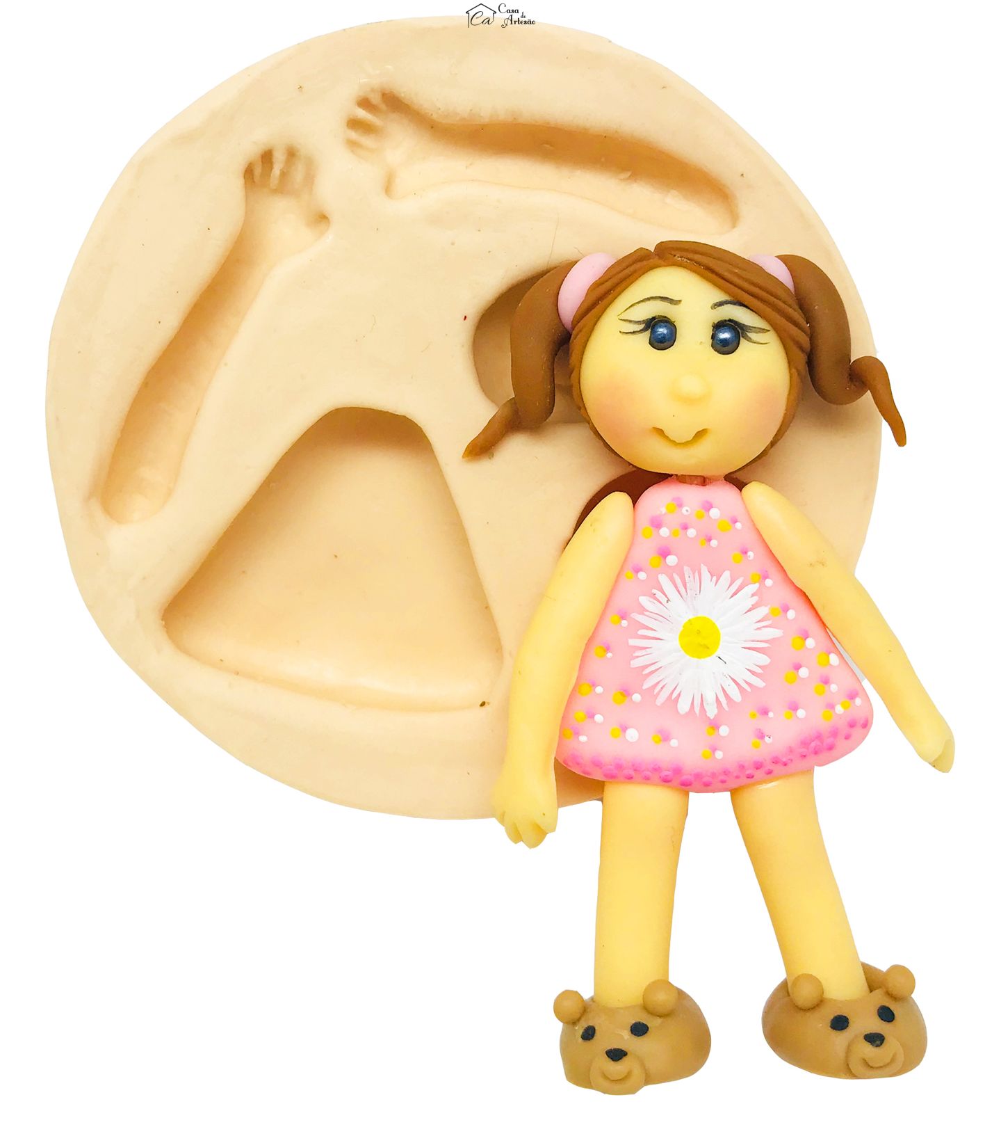 Molde de silicone - Menina