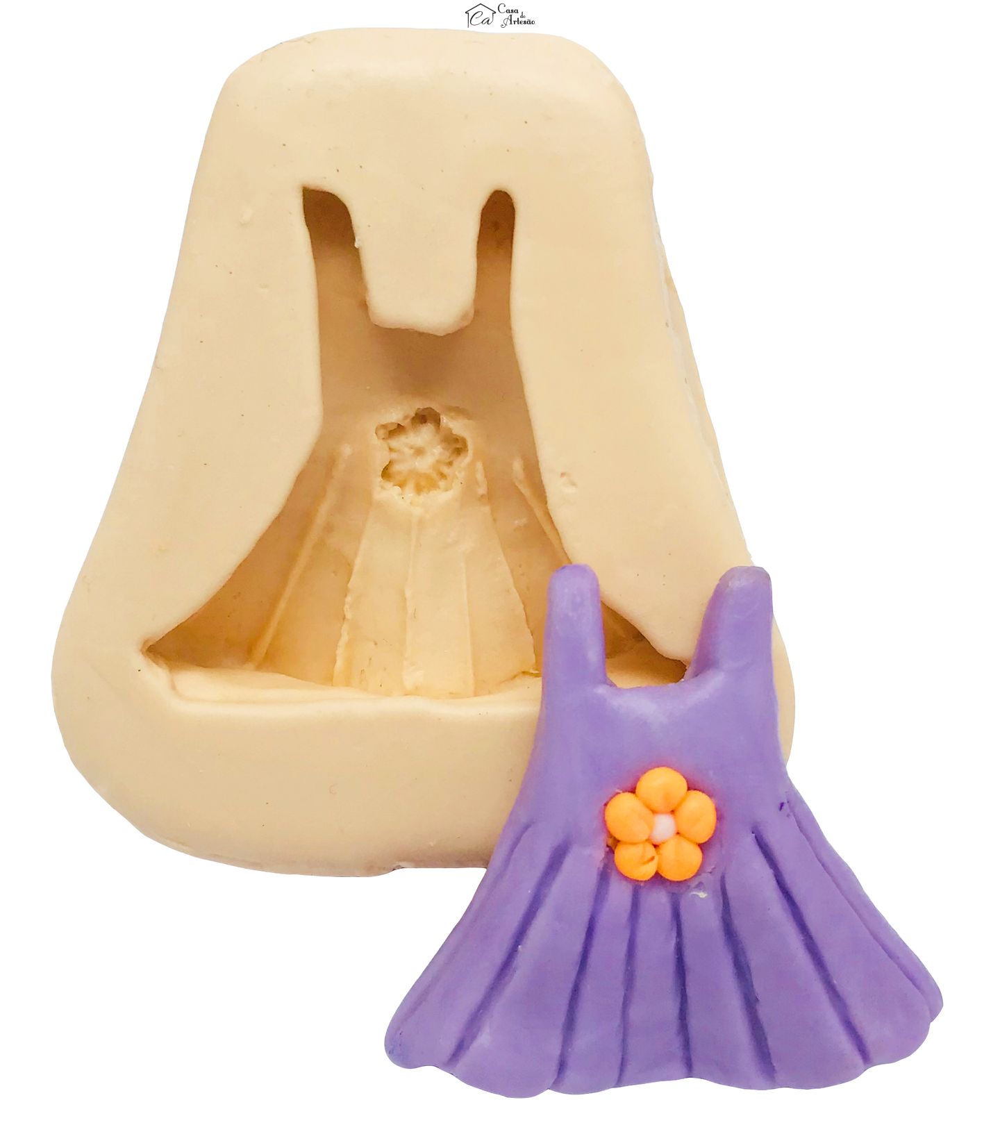 Molde de silicone - Vestido - P12