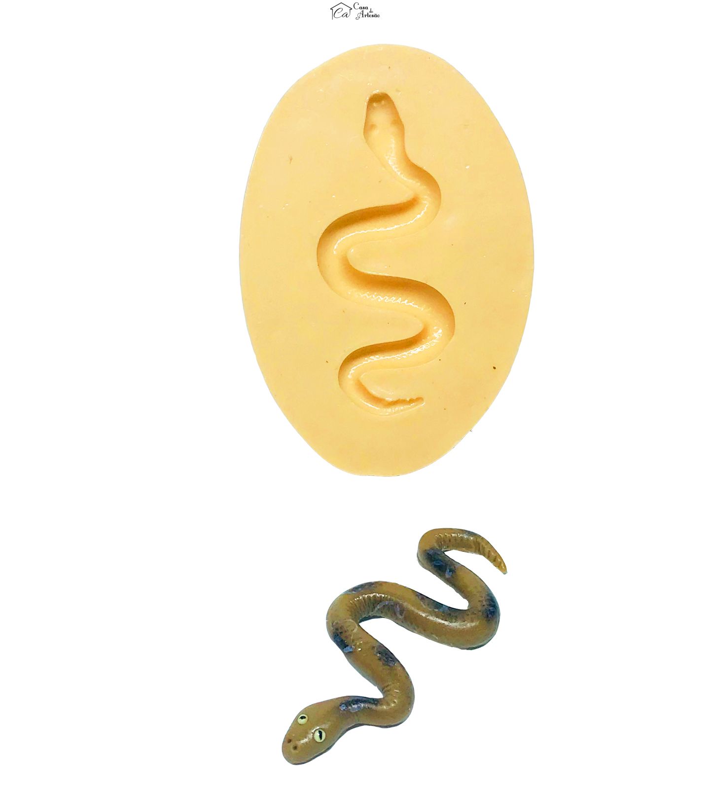 Molde de silicone - Cobra / Serpente - Pequena - P615