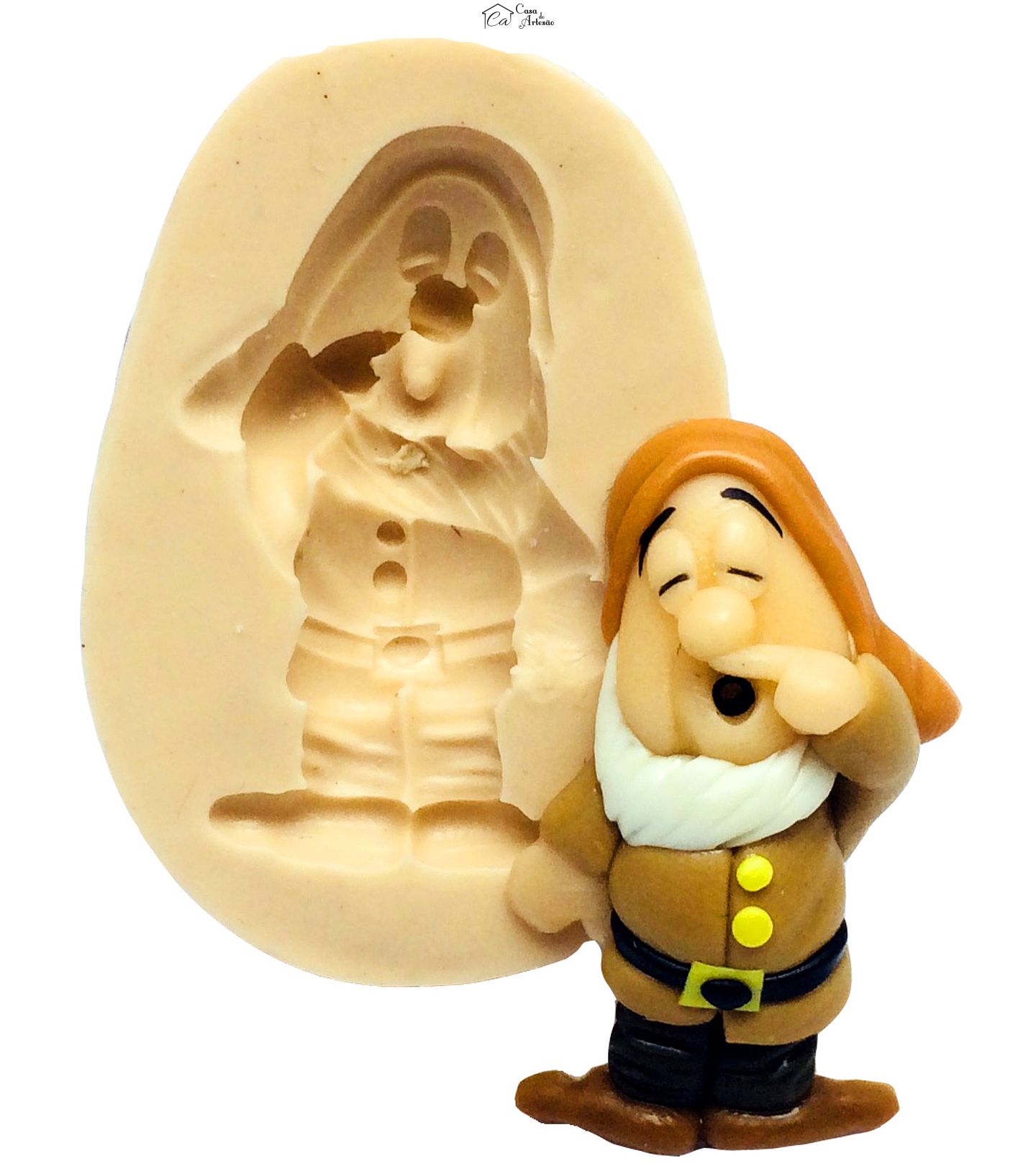 Molde de silicone - Branca de Neve - Anão Atchim - P163