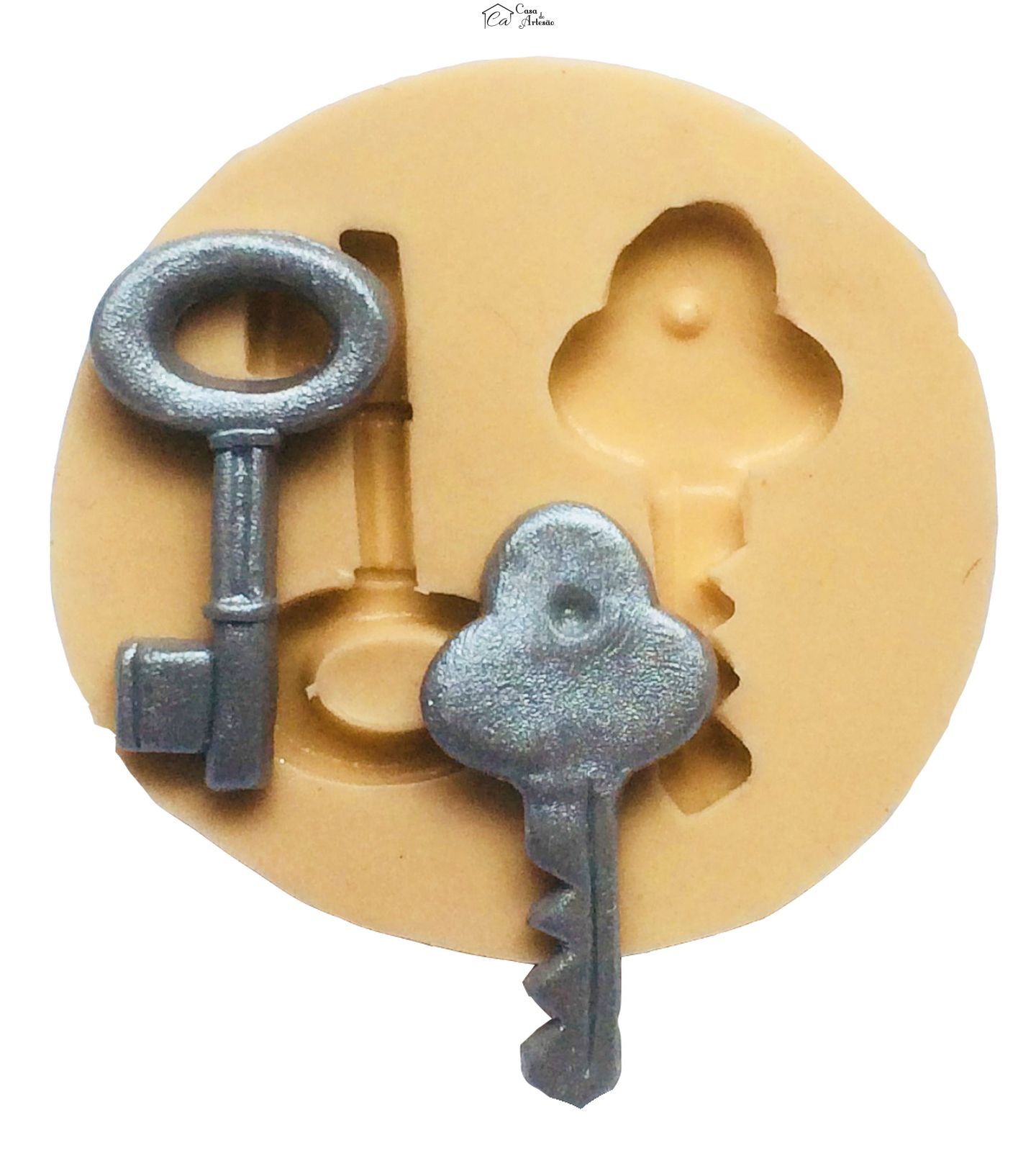 Molde de silicone - Chave - 2 Tipos - Mod.01 -P193