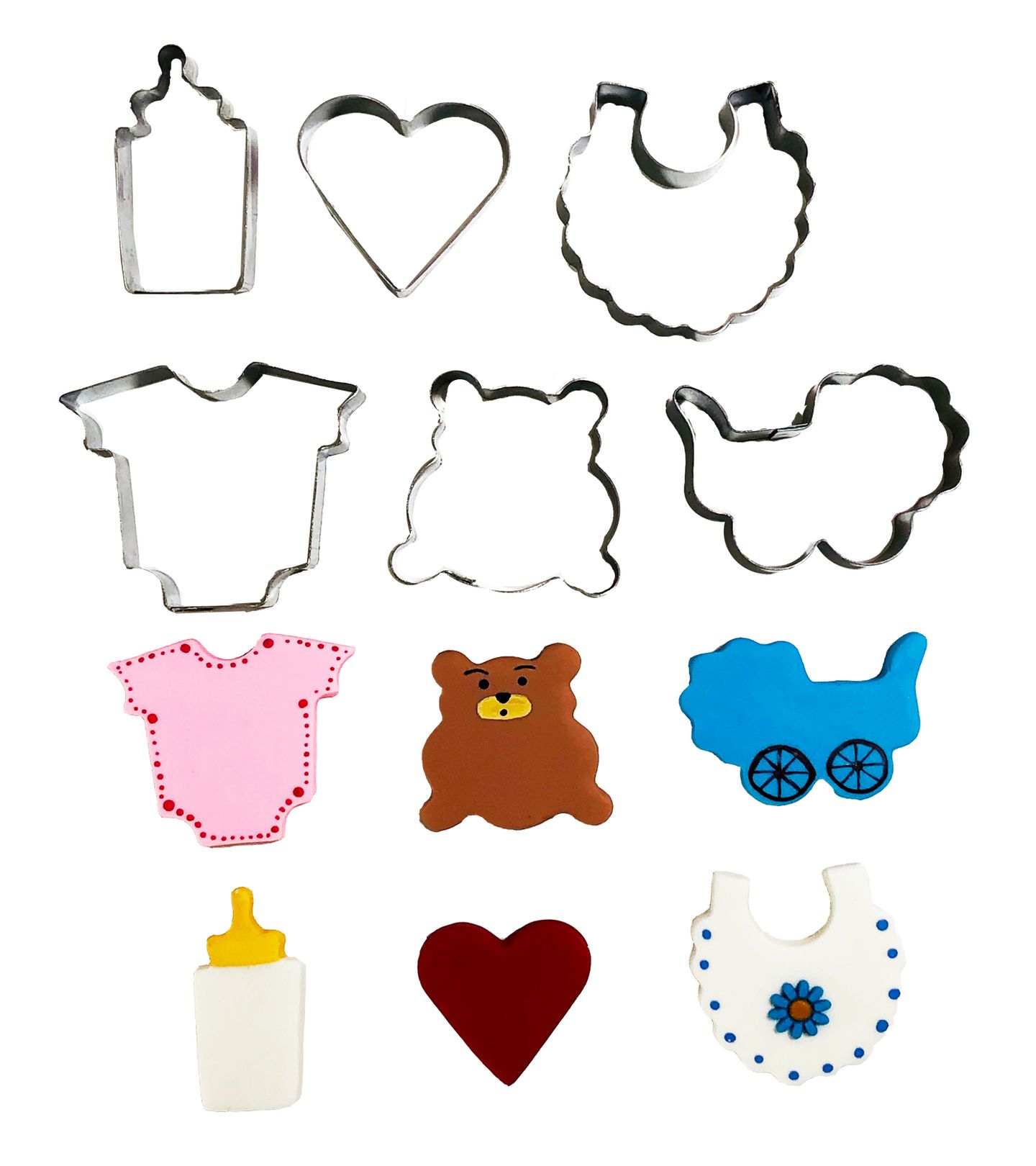 Cortador Aço - Bebe - Jogo c/ 06 pç