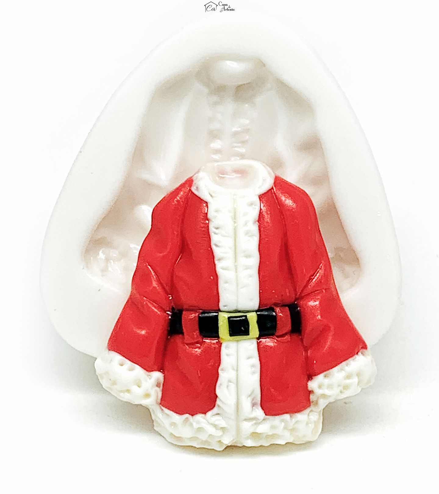 Molde de silicone - Papai Noel - Casaco - Pequeno - P1134