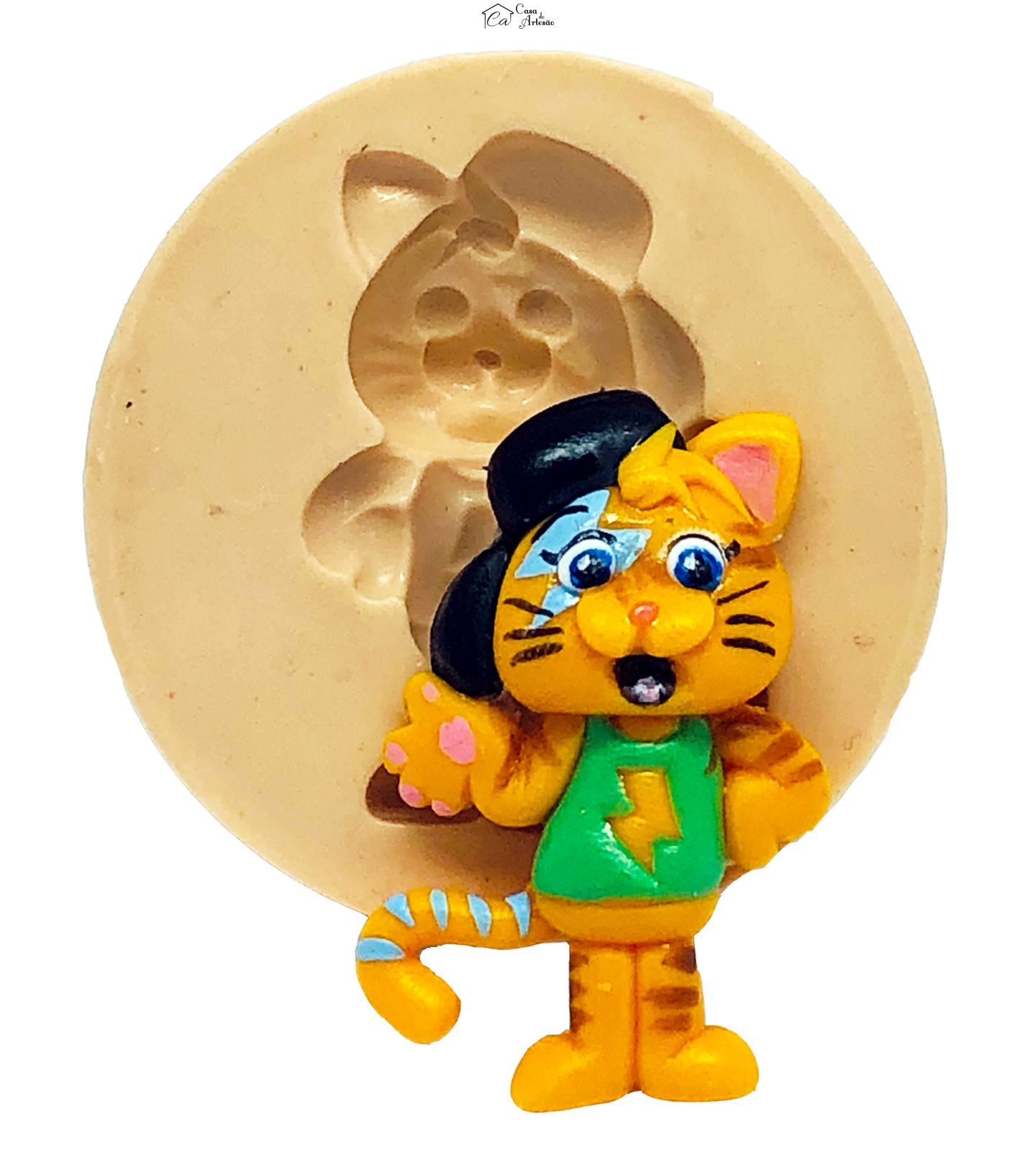 Molde de silicone - 44 Gatos - Lampo - Pequeno - P805